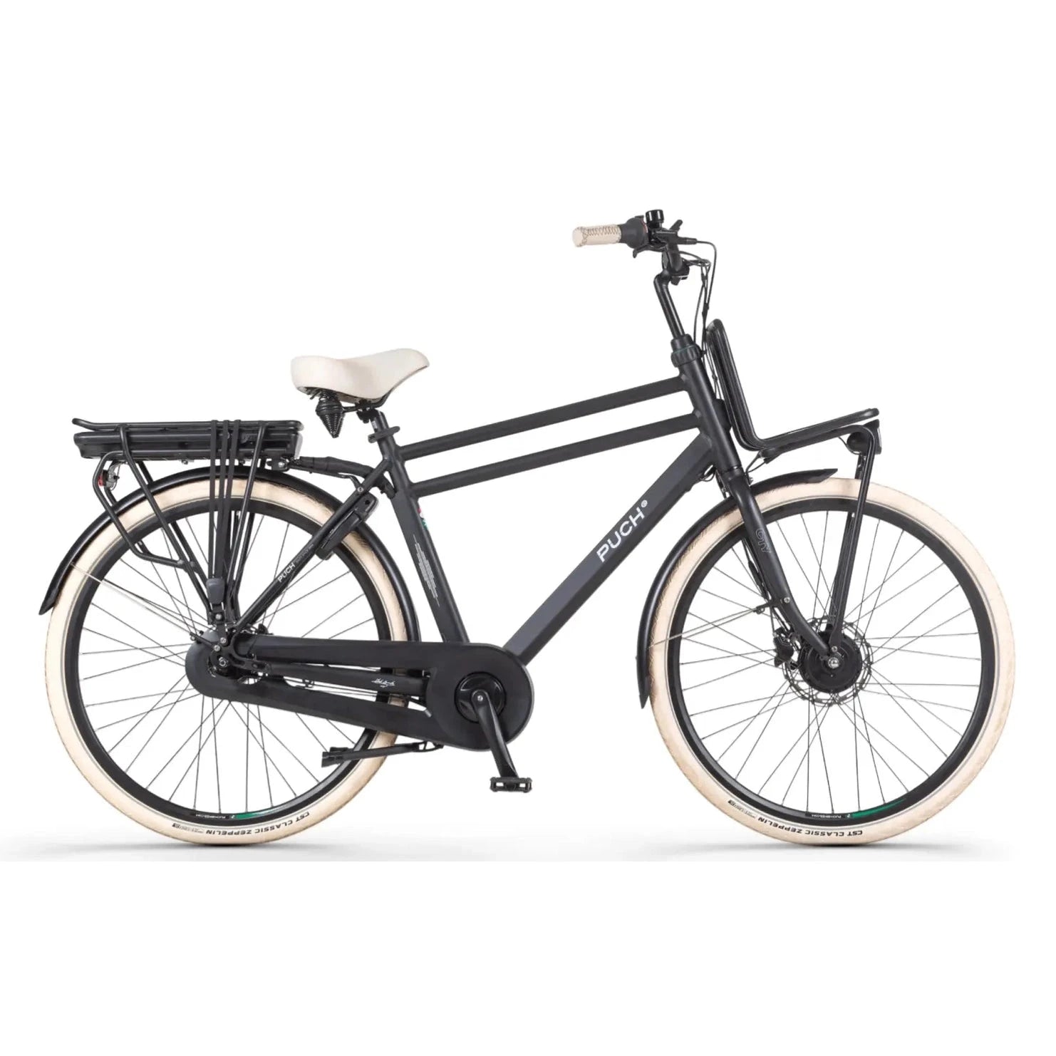 Puch E-Rock N7 - Black Matt - Hoge Instap - 55cm - AE-trading
