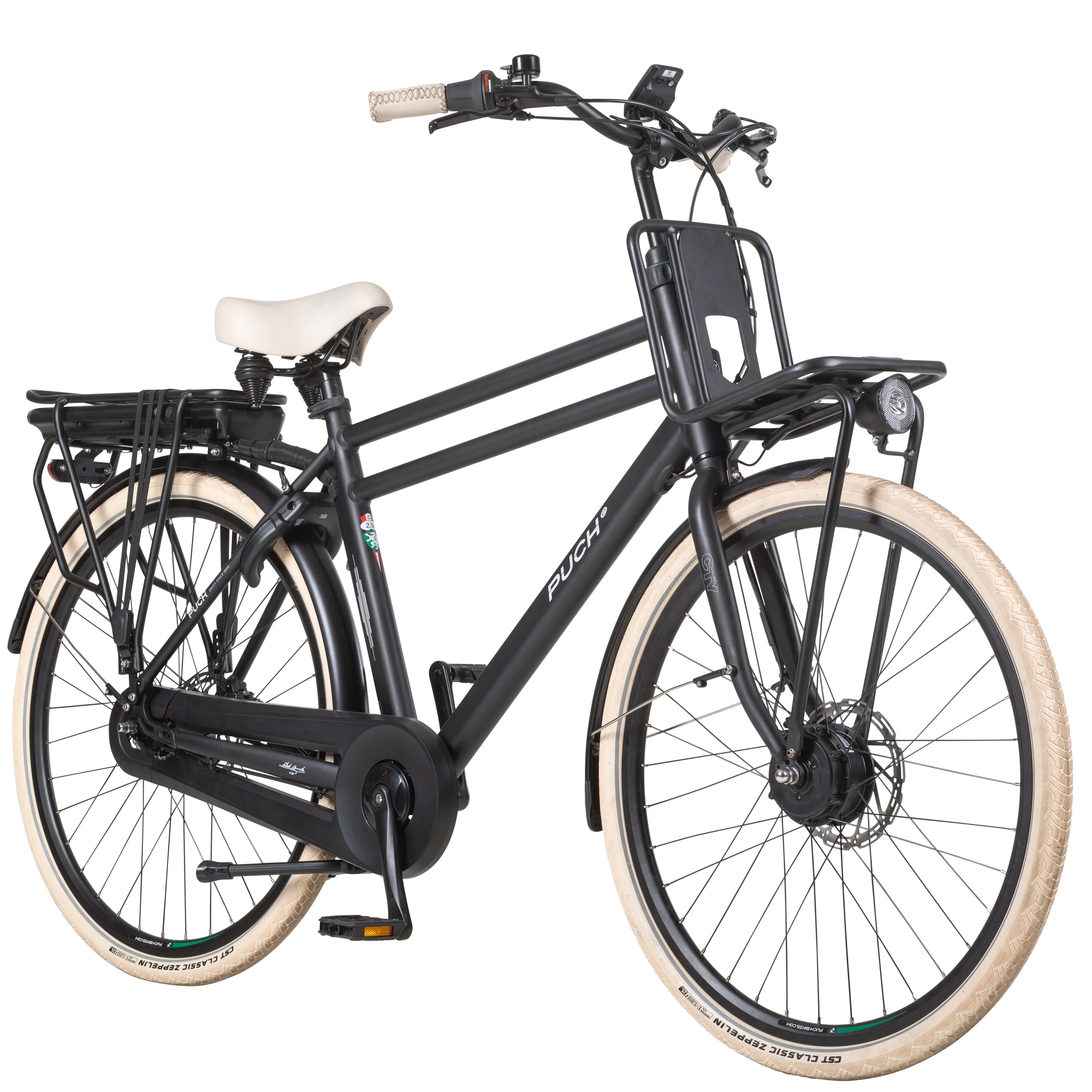 Puch E-Rock N7 - Black Matt - Hoge Instap - 55cm - AE-trading