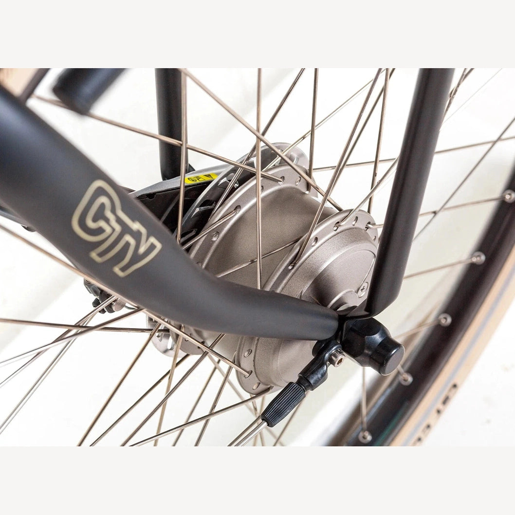 Puch E-Rock N7 Elektrische Fiets - Mat Zwart - Damesfiets - E-bike