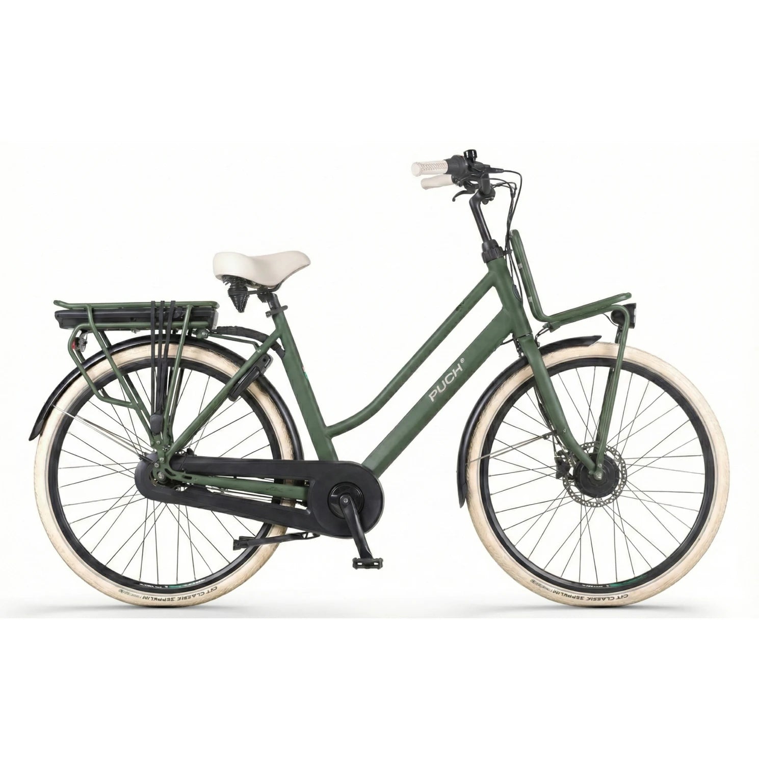 Puch E-Rock N7 - Military Green Matt - Lage Instap - 50cm - AE-trading