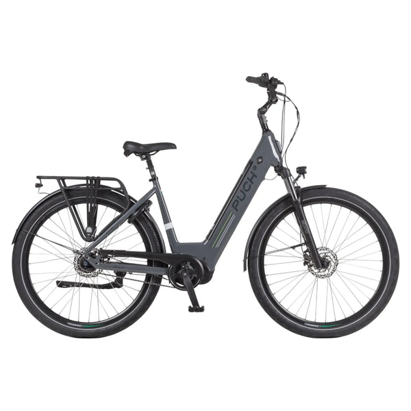 Puch E-Saphir SUV N7 - Glossy Basalt Grey - 720Wh - 49cm - Elektrische Stadsfiets - AE-trading