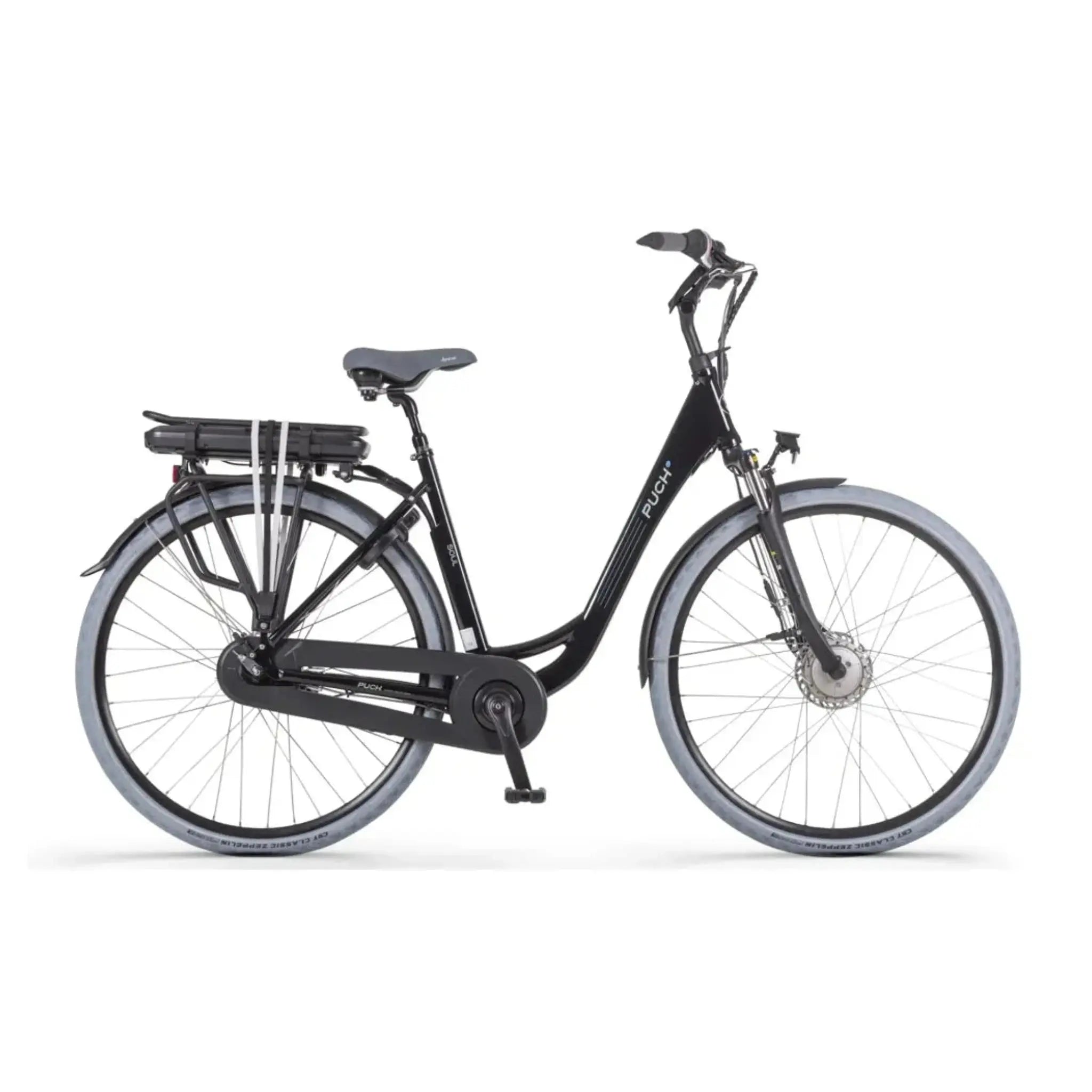 Puch E-Soul N7 Elektrische Fiets - Damesfiets - 50 cm - Glans Zwart - E-bike - AE-trading