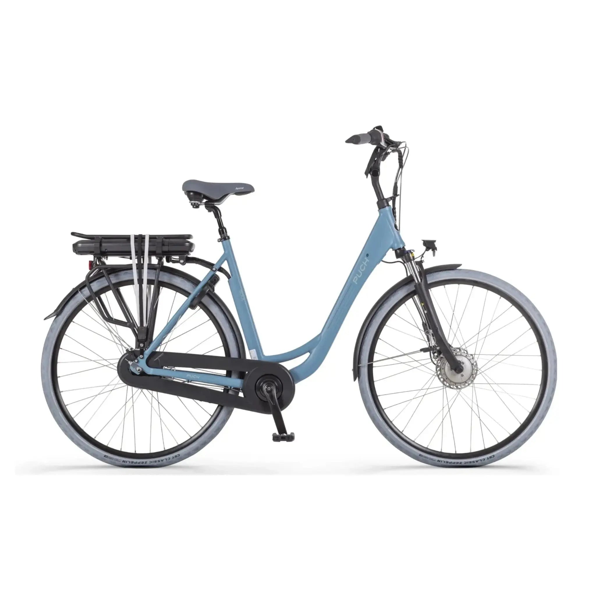 Puch E-Soul N7 Elektrische Fiets - Damesfiets - 55 cm - Katoen Blauw - E-bike - AE-trading