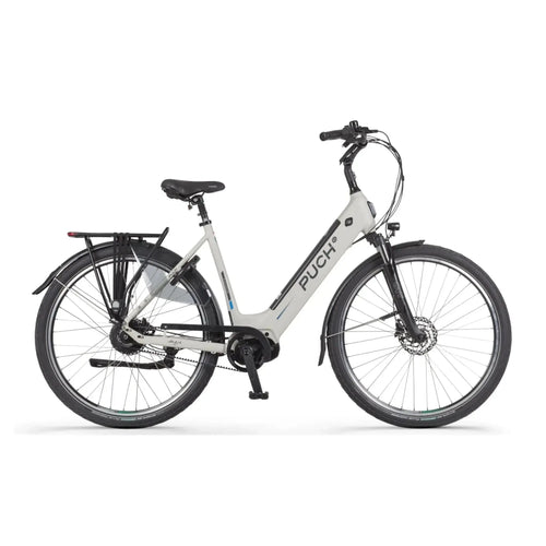 Puch E-Zirkon Enviolo Belt Elektrische Fiets - 49 cm - Damesfiets - Zijden Grijs - E-bike - AE-trading