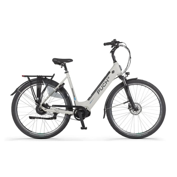 Puch E-Zirkon Enviolo Belt Elektrische Fiets - 49 cm - Damesfiets - Zijden Grijs - E-bike - AE-trading