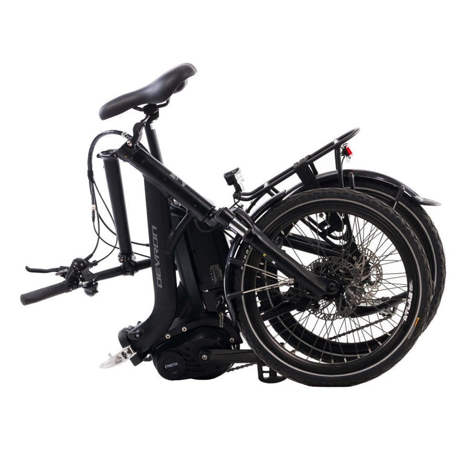 Qivelo Devron Fold – Zwart – Elektrische Vouwfiets 417Wh - AE-trading