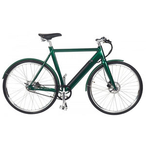 Qivelo Retro – Groen – Elektrische Fiets – Lichtgewicht 15kg – 504Wh intube accu – Riemaandrijving - AE-trading