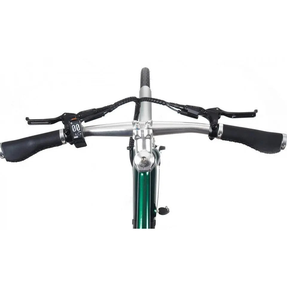 Qivelo Retro – Zwart – Elektrische Fiets – Lichtgewicht 15kg – 504Wh intube accu – Riemaandrijving - AE-trading
