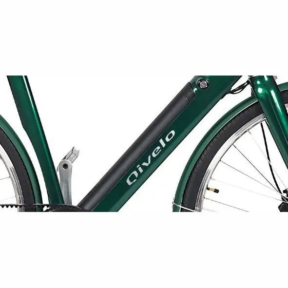 Qivelo Retro – Zwart – Elektrische Fiets – Lichtgewicht 15kg – 504Wh intube accu – Riemaandrijving - AE-trading