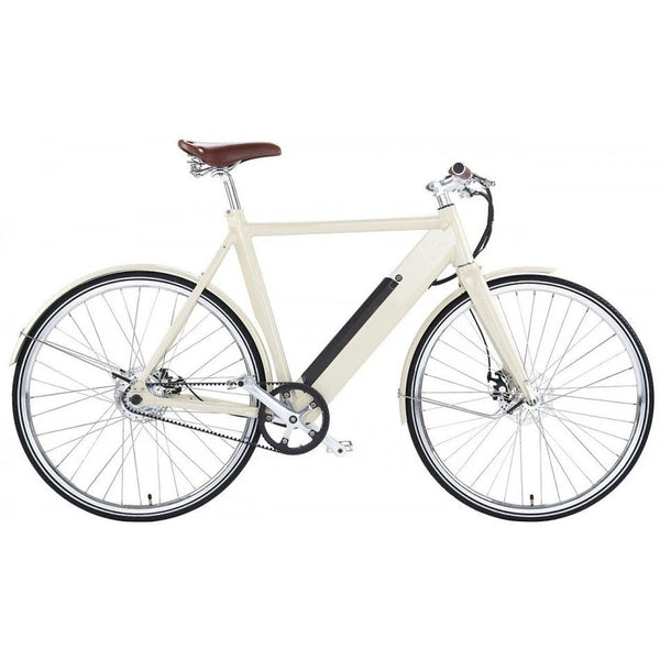Qivelo Retro – Wit – Elektrische Fiets – Lichtgewicht 15kg – 504Wh intube accu – Riemaandrijving - AE-trading