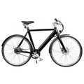 Qivelo Retro – Zwart – Elektrische Fiets – Lichtgewicht 15kg – 504Wh intube accu – Riemaandrijving - AE-trading