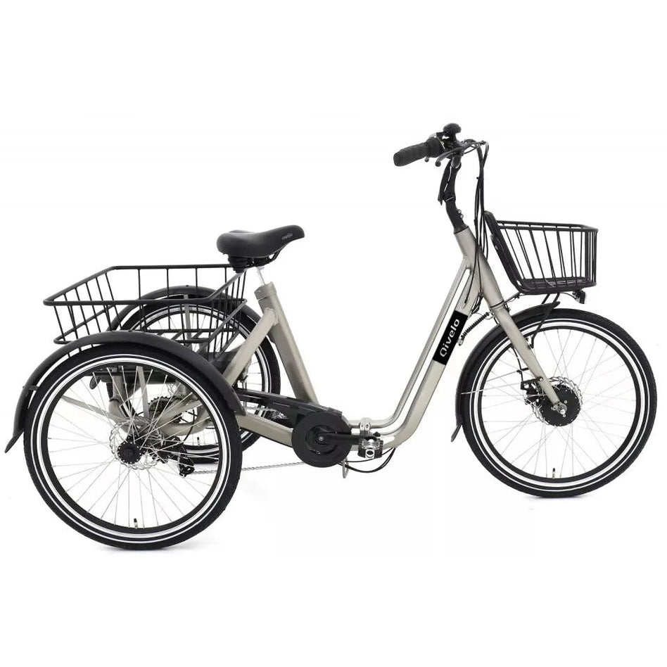 Qivelo Senior Fold – Mat Grijs – 468Wh – Inklapbare Elektrische Driewieler - AE-trading
