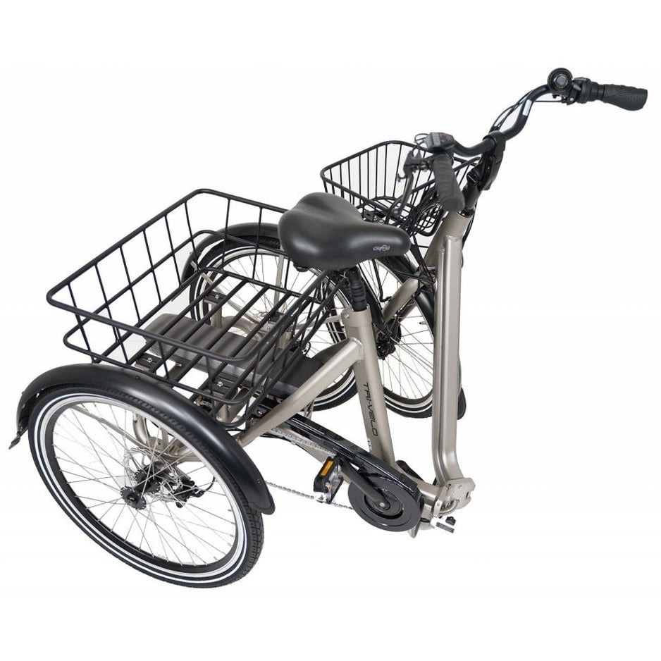 Qivelo Senior Fold – Mat Zwart – 468Wh – Inklapbare Elektrische Driewieler - AE-trading