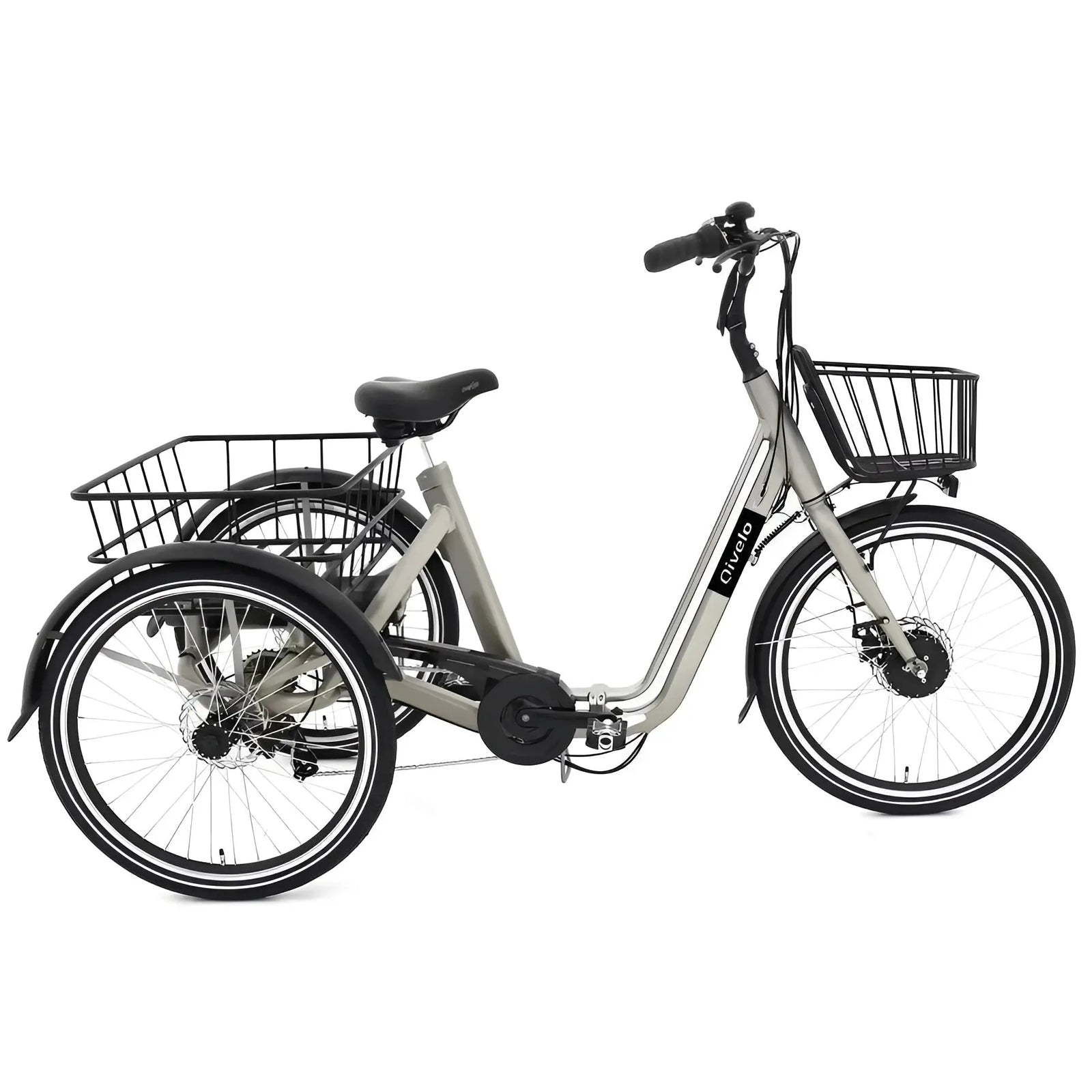 Qivelo Senior Fold – Inklapbare Elektrische Driewieler - Mat Grijs - AE-trading