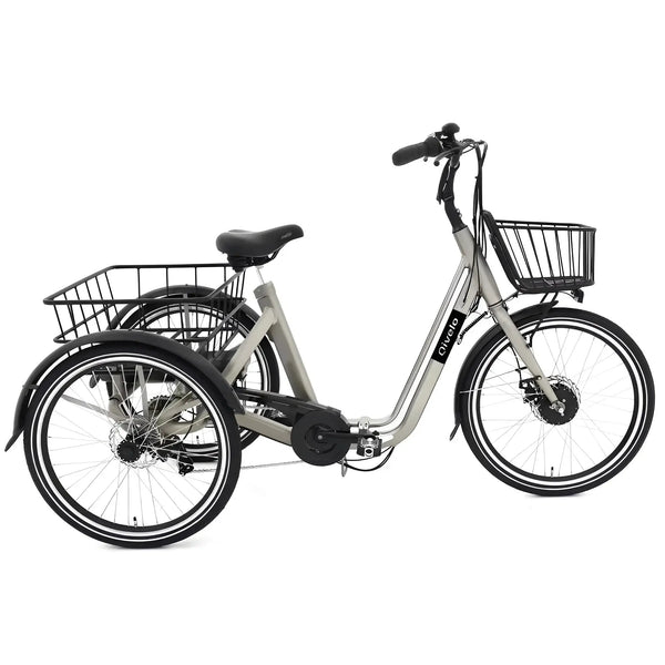 Qivelo Senior Fold – Inklapbare Elektrische Driewieler - Mat Grijs - AE-trading