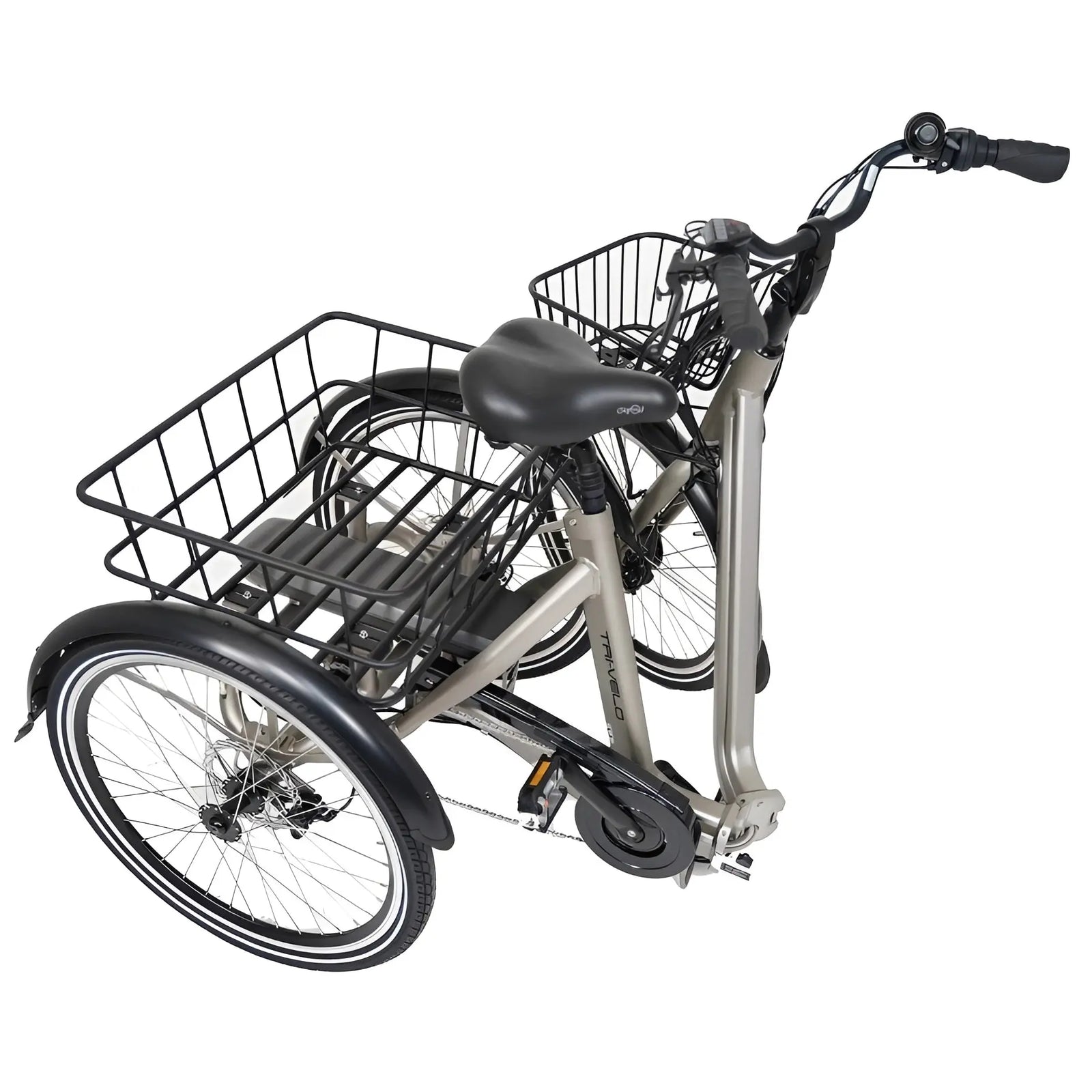 Qivelo Senior Fold – Inklapbare Elektrische Driewieler - Mat Zwart - AE-trading
