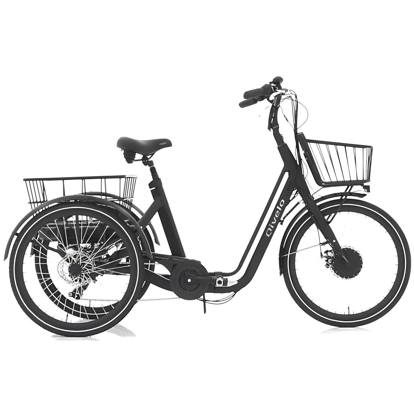 Qivelo Senior Fold – Inklapbare Elektrische Driewieler - Mat Zwart - AE-trading