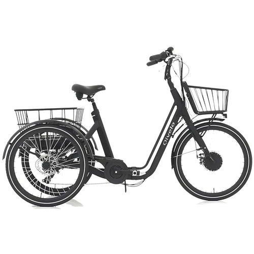 Qivelo Senior Fold – Inklapbare Elektrische Driewieler - Mat Zwart - AE-trading