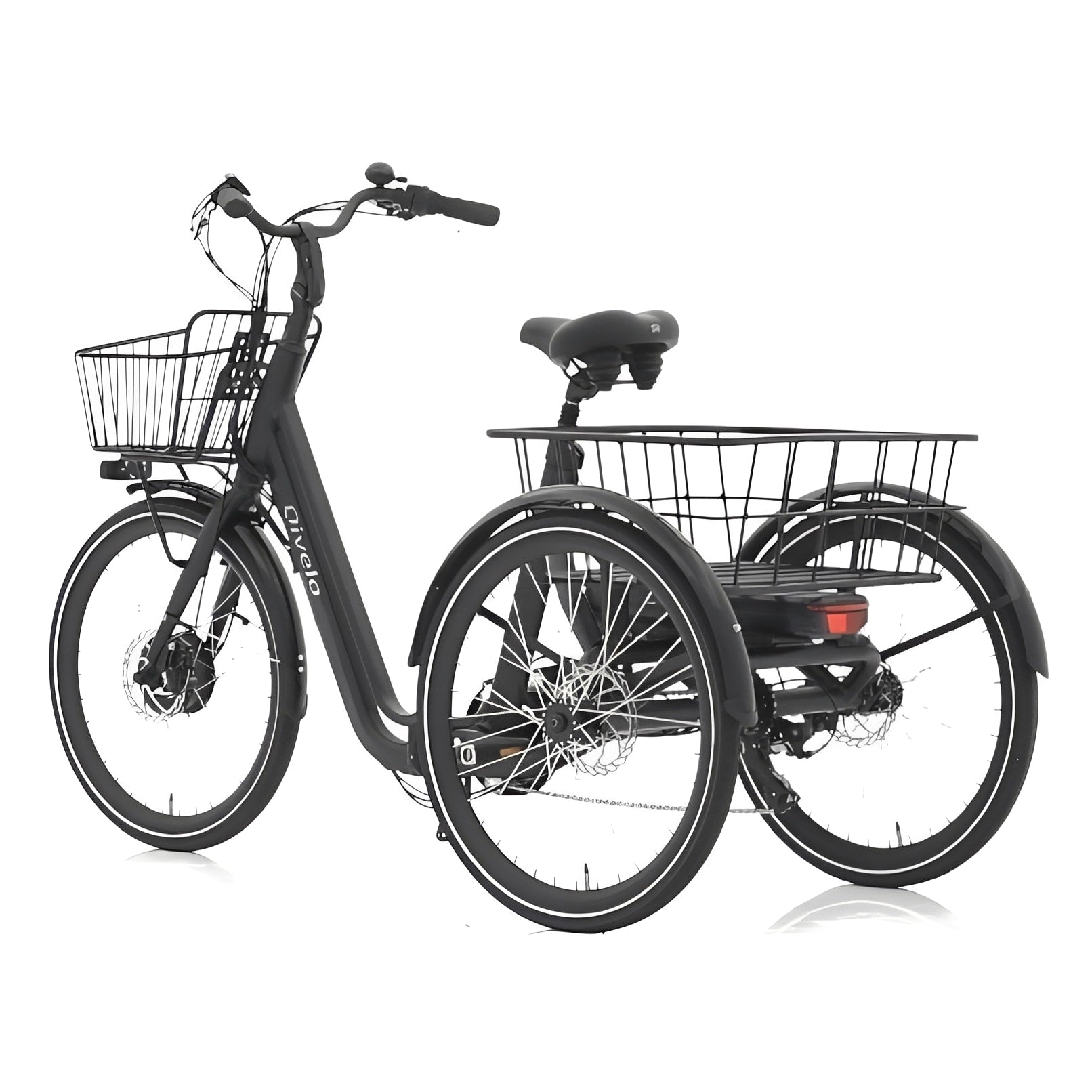 Qivelo Senior Fold – Mat Zwart – 468Wh – Inklapbare Elektrische Driewieler - AE-trading