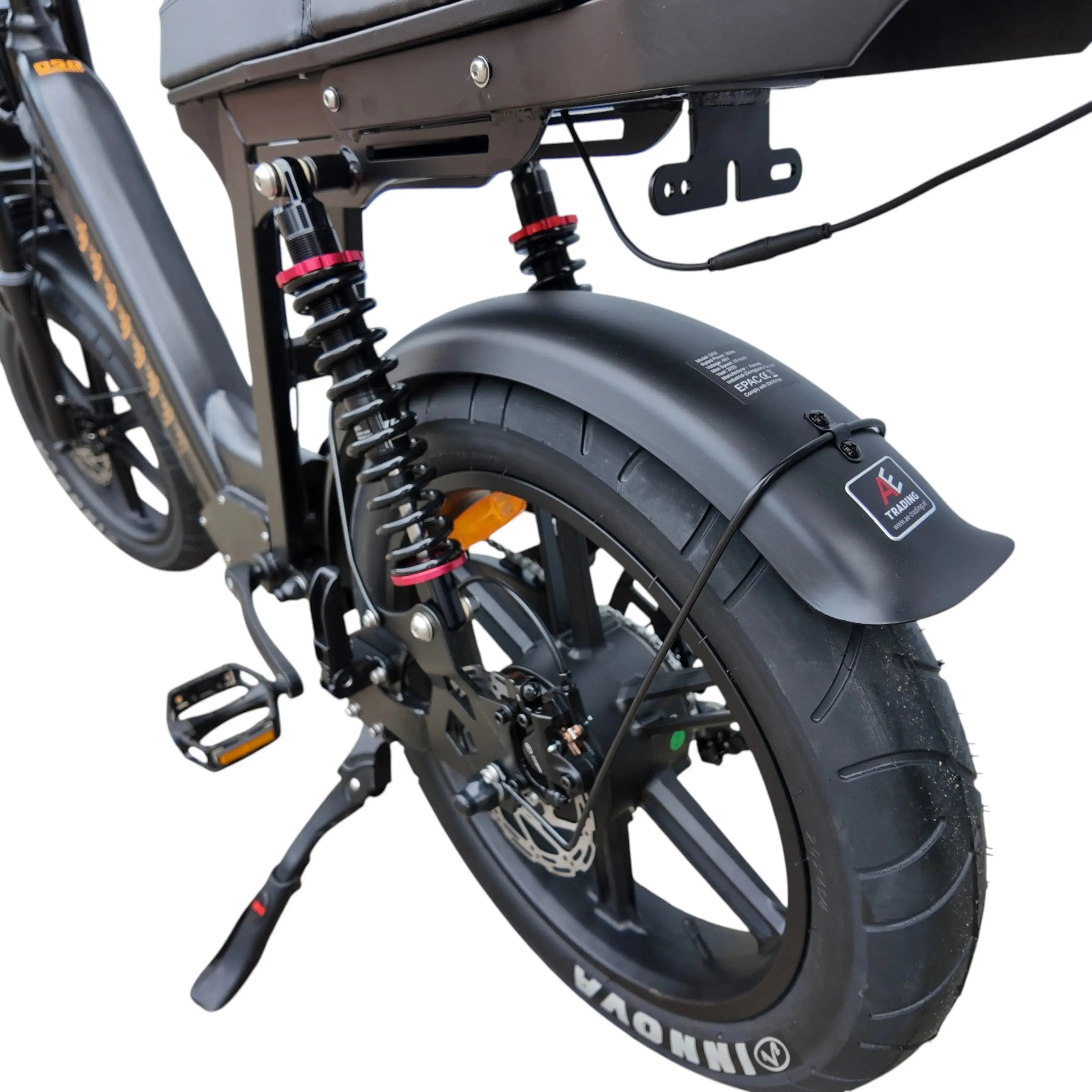 QmWheel D50 Fatbike - Zwart - AE-trading