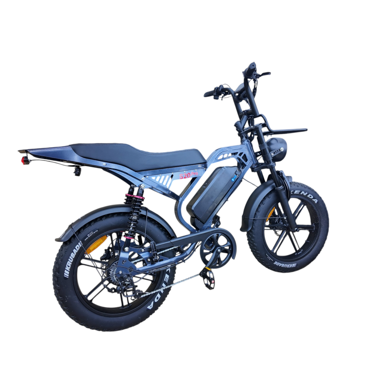 QmWheel S20 Pro Fatbike - Donker Grijs - Inclusief Accessoires - AE-trading