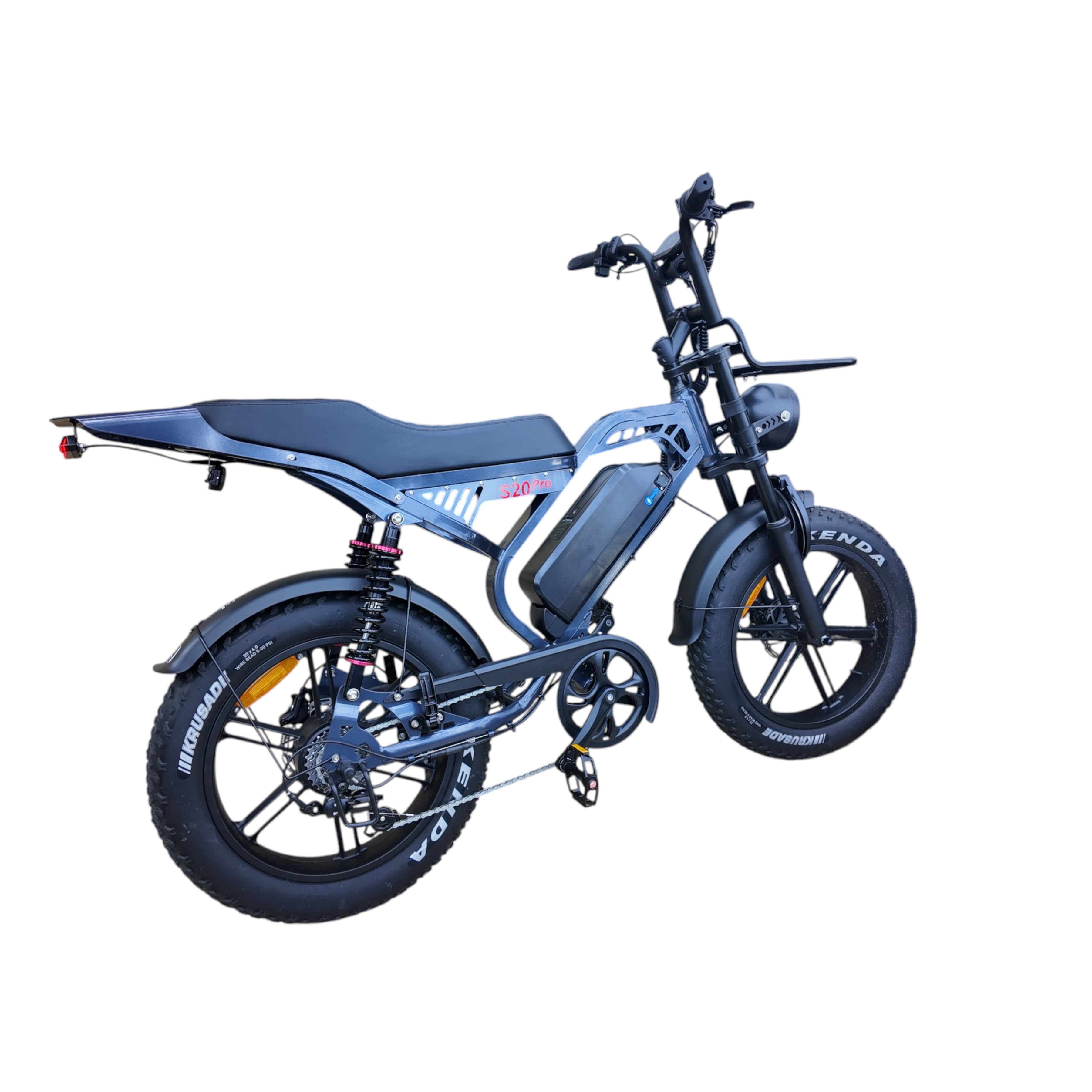 QmWheel S20 Pro Fatbike - Donker Grijs - Inclusief Accessoires - AE-trading