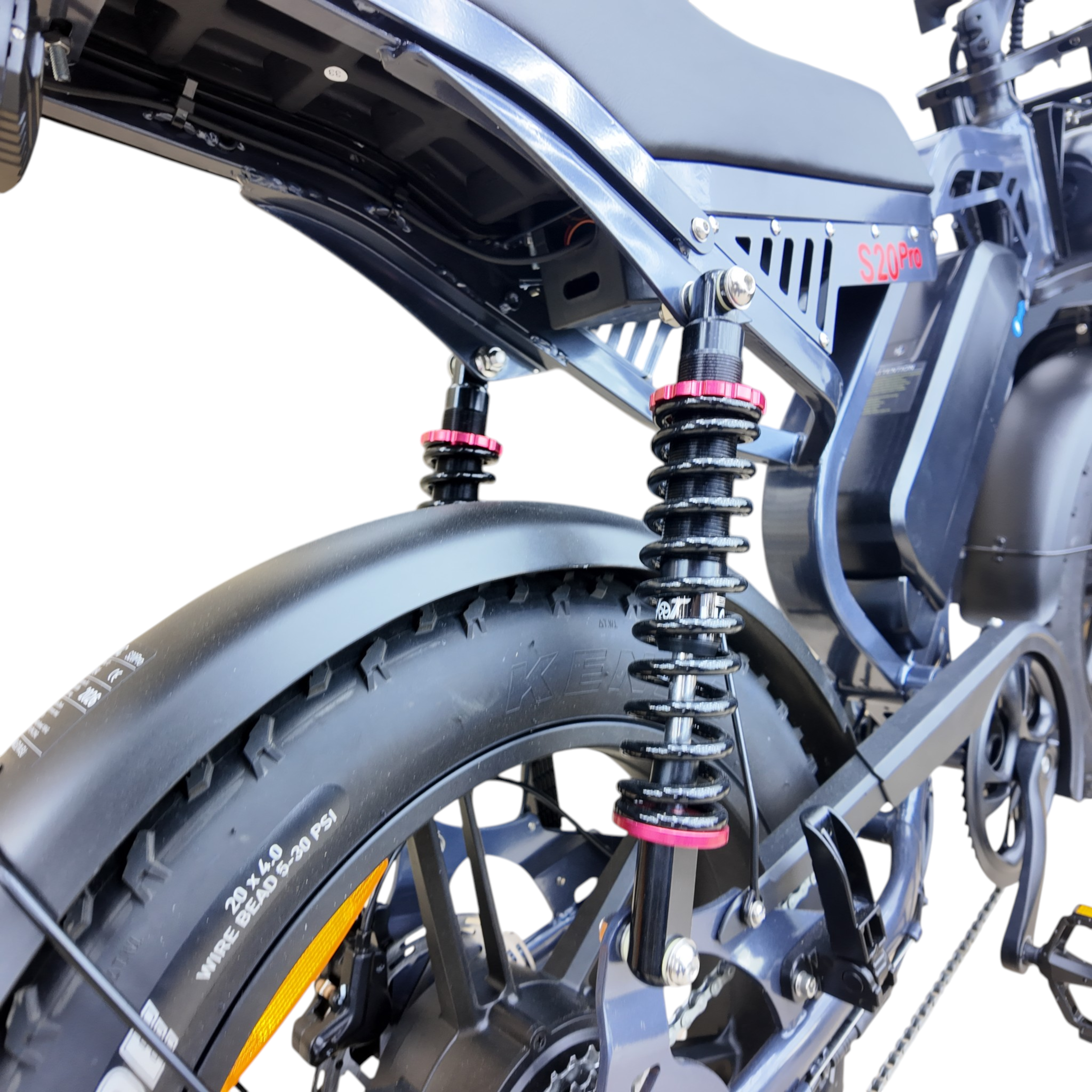 QmWheel S20 Pro Fatbike - Donker Grijs - Inclusief Accessoires - AE-trading