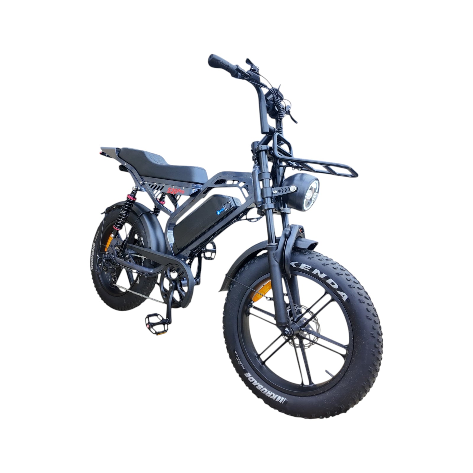 QmWheel S20 Pro Fatbike - Donker Grijs - Inclusief Accessoires - AE-trading
