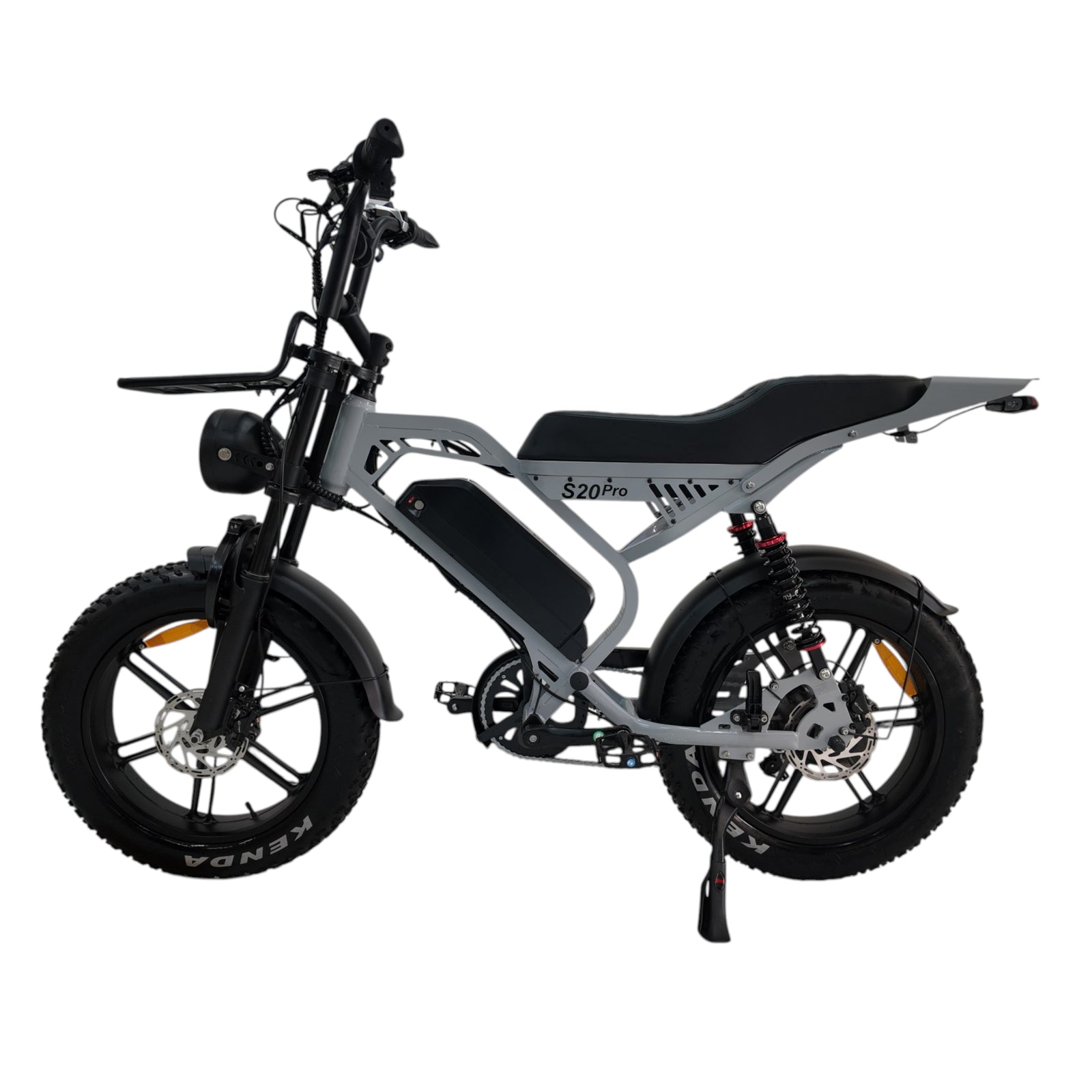 QmWheel S20 Pro Fatbike - Nardo Grijs - Inclusief Accessoires - AE-trading