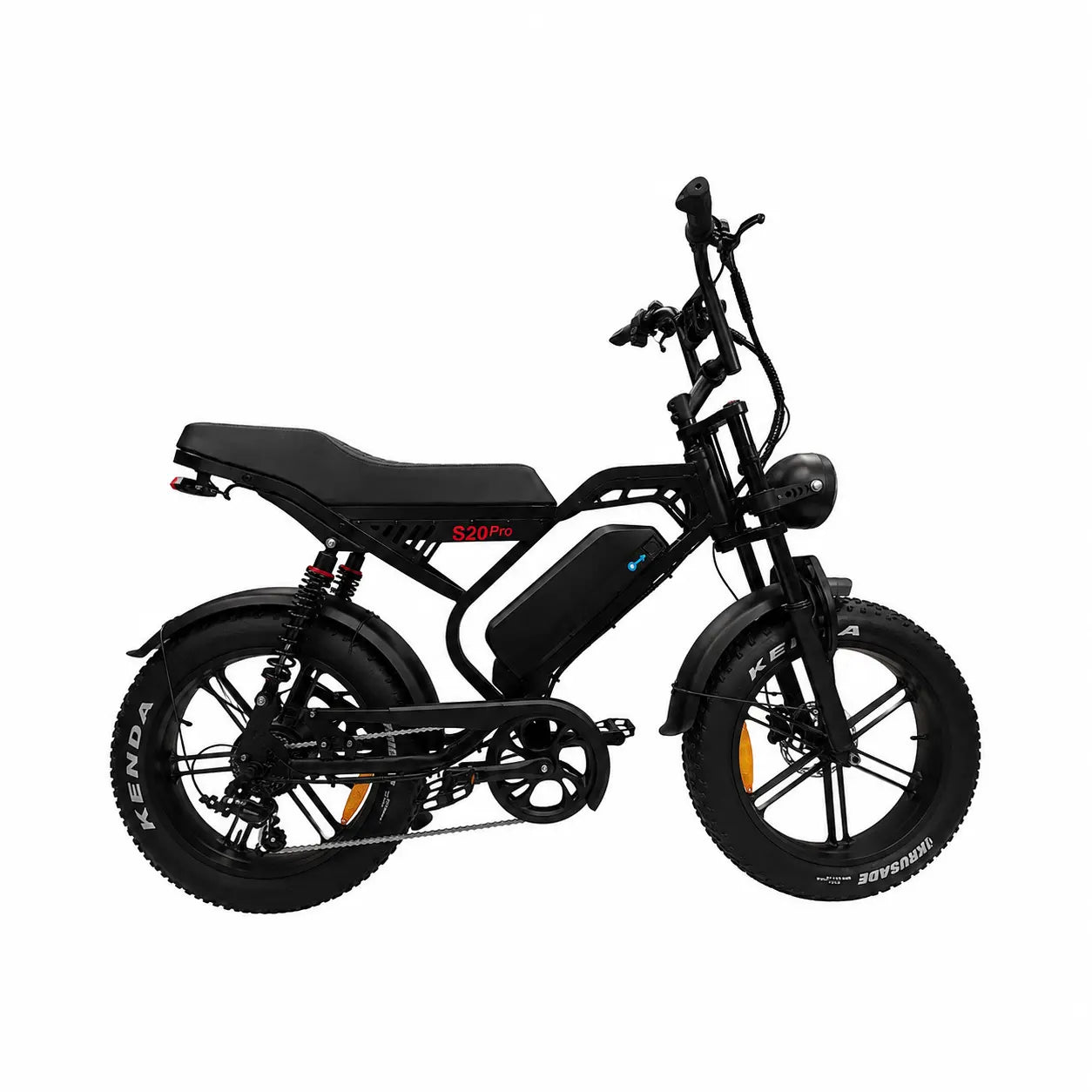 QmWheel S20 Pro – Fatbike – Zwart – Hydraulische Remmen - AE-trading