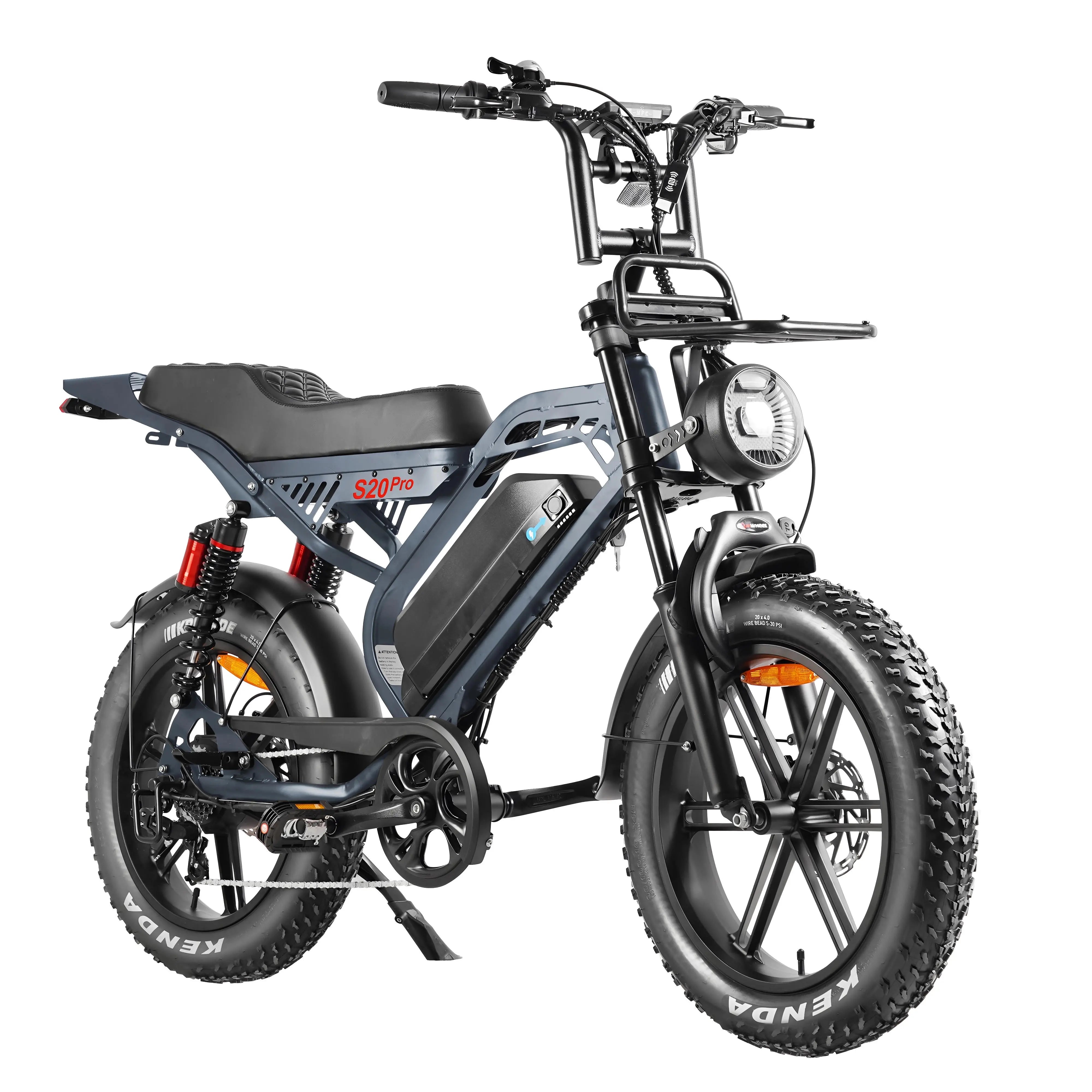 QmWheel S20 Pro – Fatbike – Donker Grijs – Hydraulische Remmen - Inclusief Accessoires - AE-trading