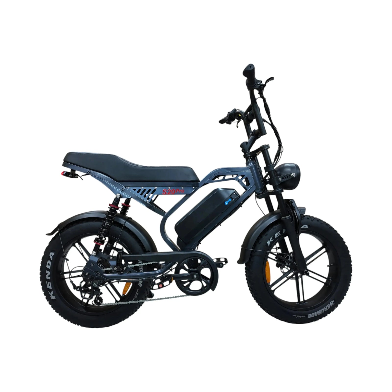 QmWheel S20 Pro – Fatbike – Donker Grijs – Hydraulische Remmen - AE-trading