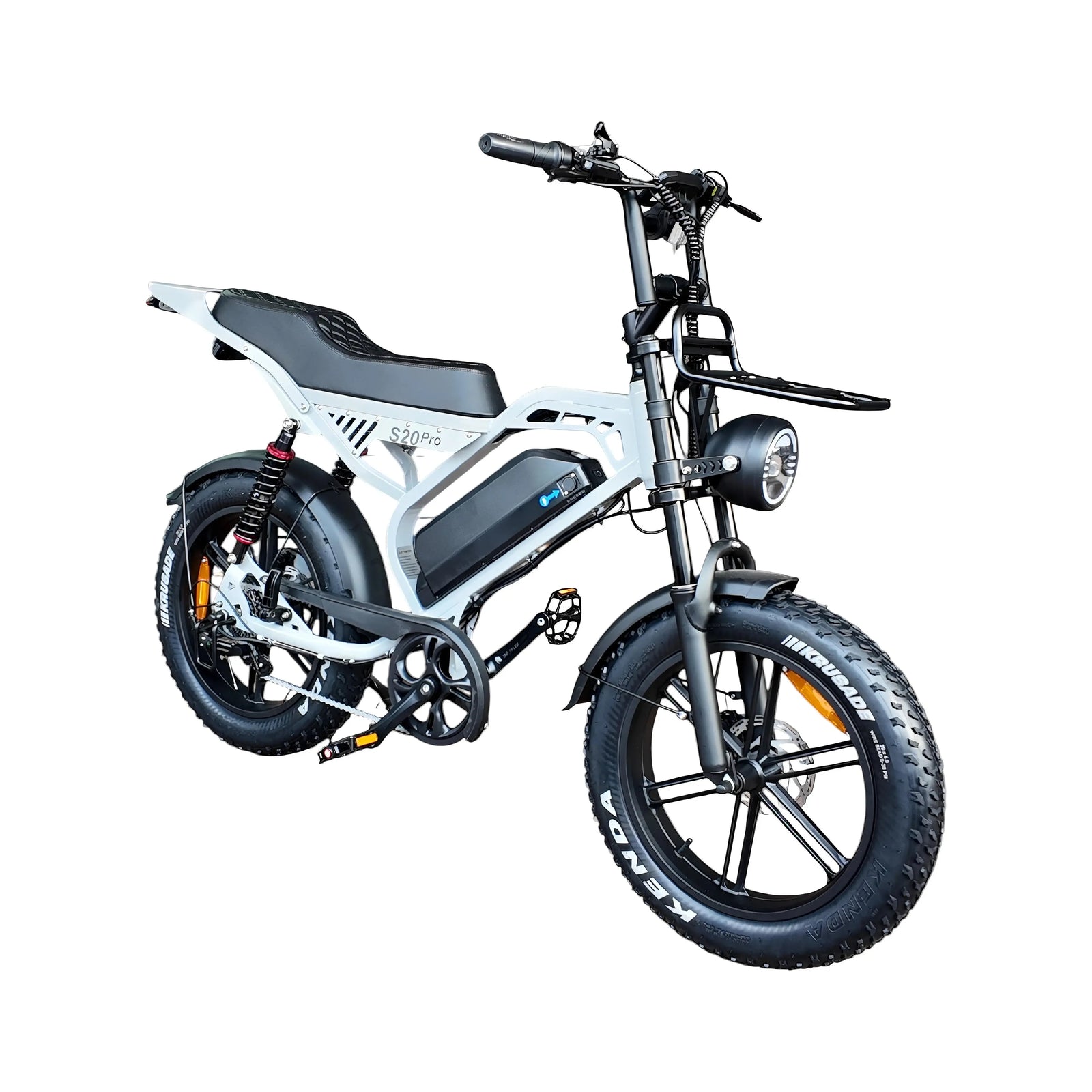 QmWheel S20 Pro Fatbike - Nardo Grijs - Inclusief Accessoires - AE-trading
