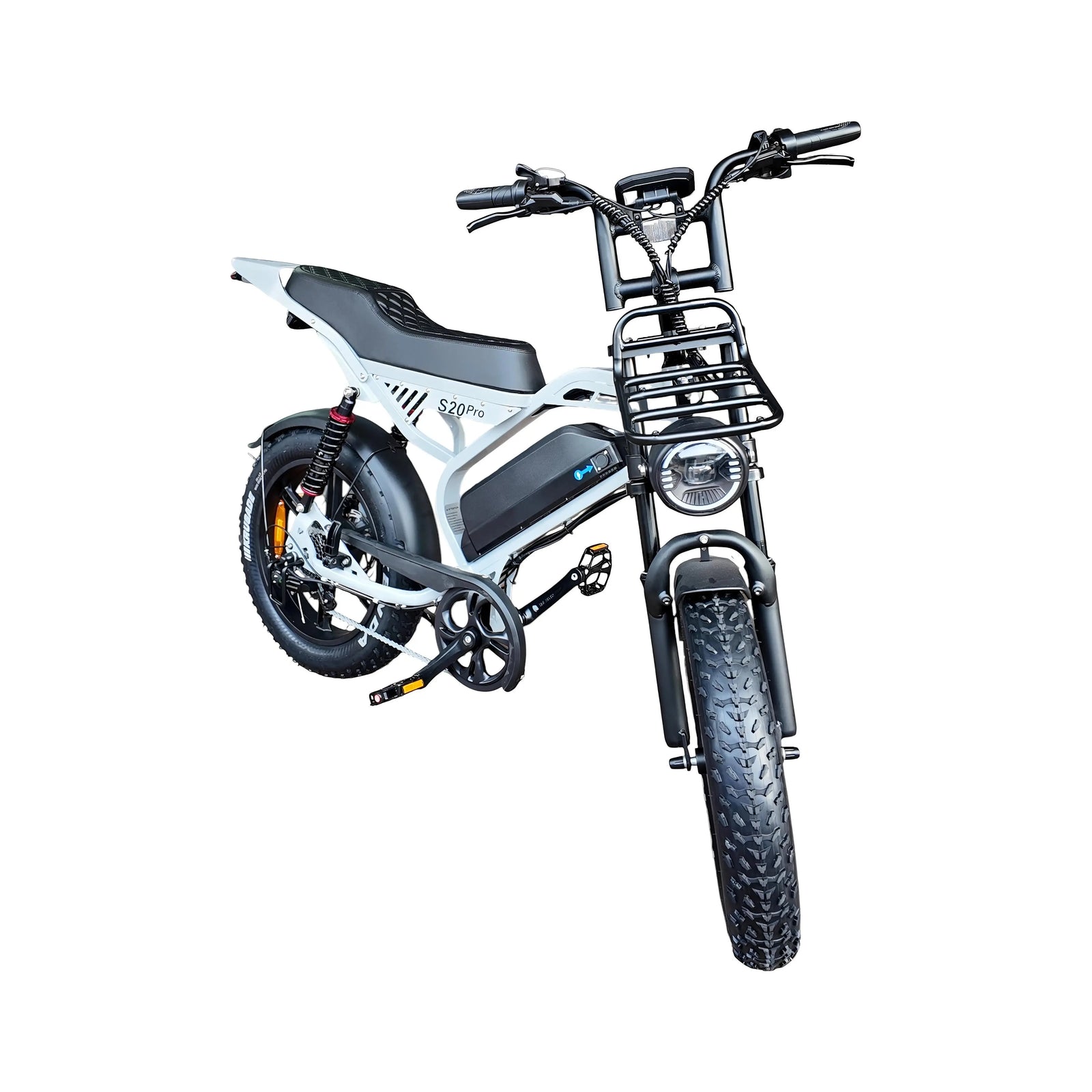 QmWheel S20 Pro Fatbike - Nardo Grijs - Inclusief Accessoires - AE-trading