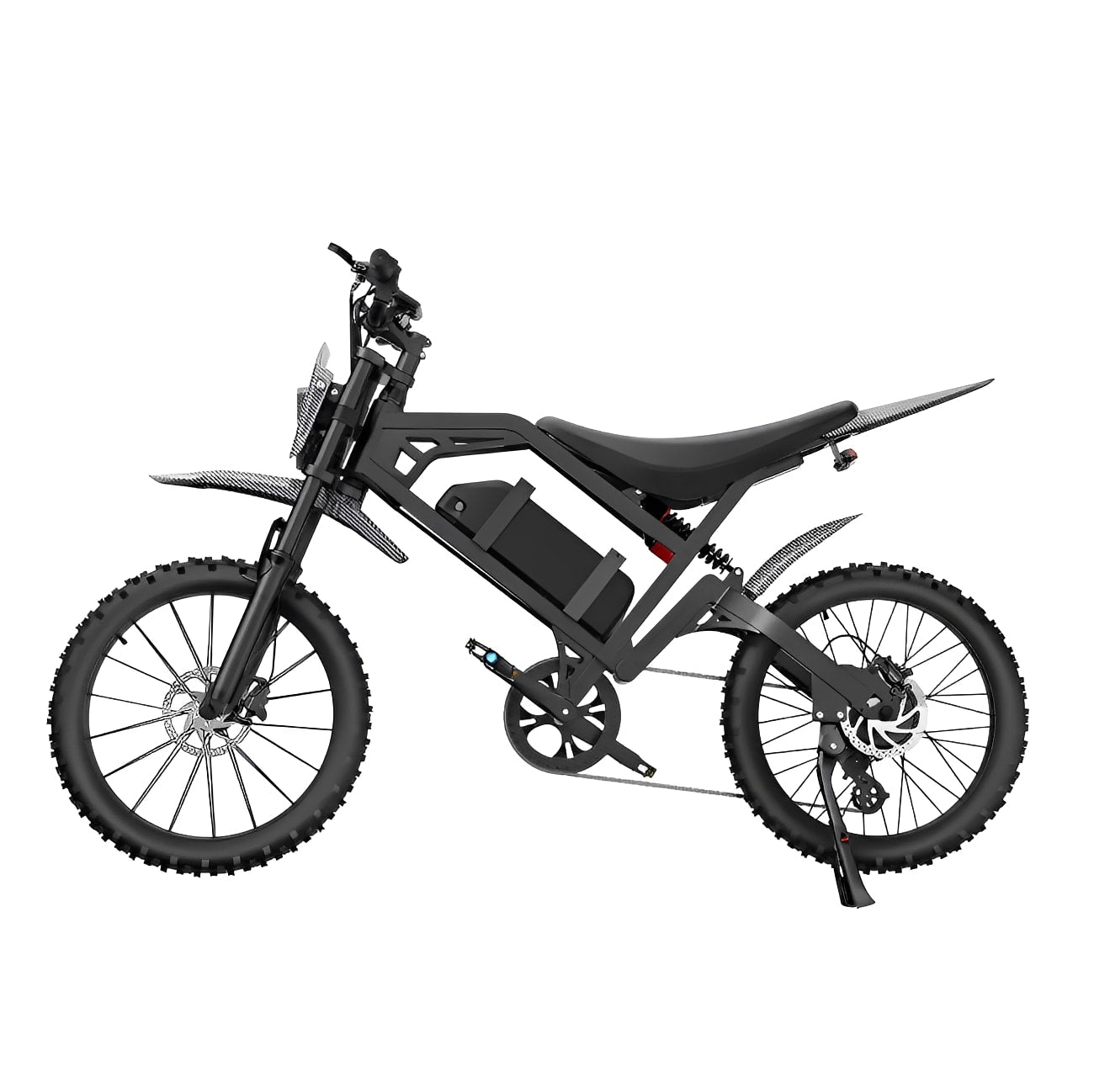 QmWheel V20 Cross Fatbike - Zwart - Skinnybike - AE-trading
