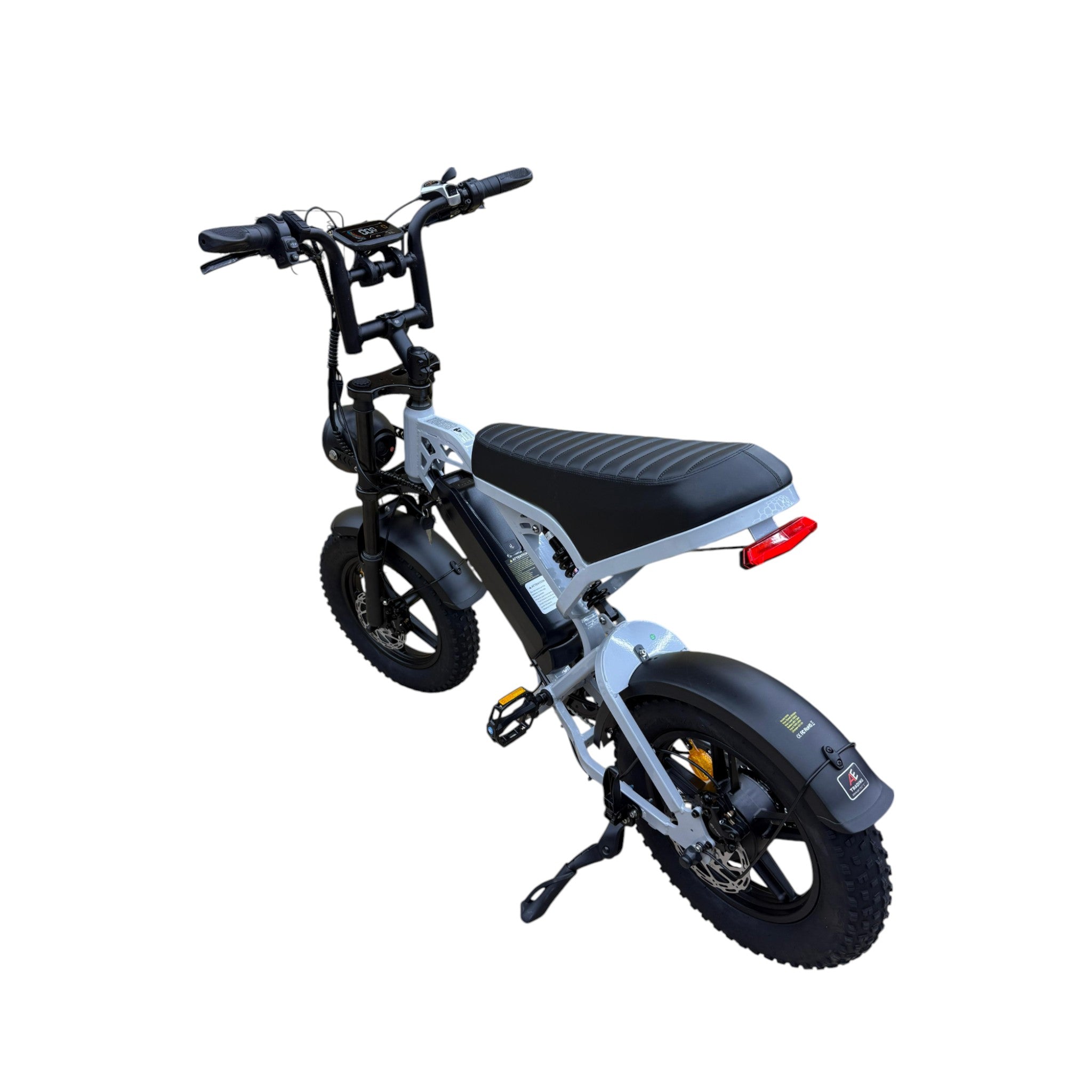 QmWheel V20 Mini Fatbike - Kinderfatbike - Grijs - 16x4 inch - 150 kg Draagvermogen - Accu 36V (13Ah) - 250W Motor - Shimano 7 Versnellingen - Hydraulische Schijfremmen - AE-trading