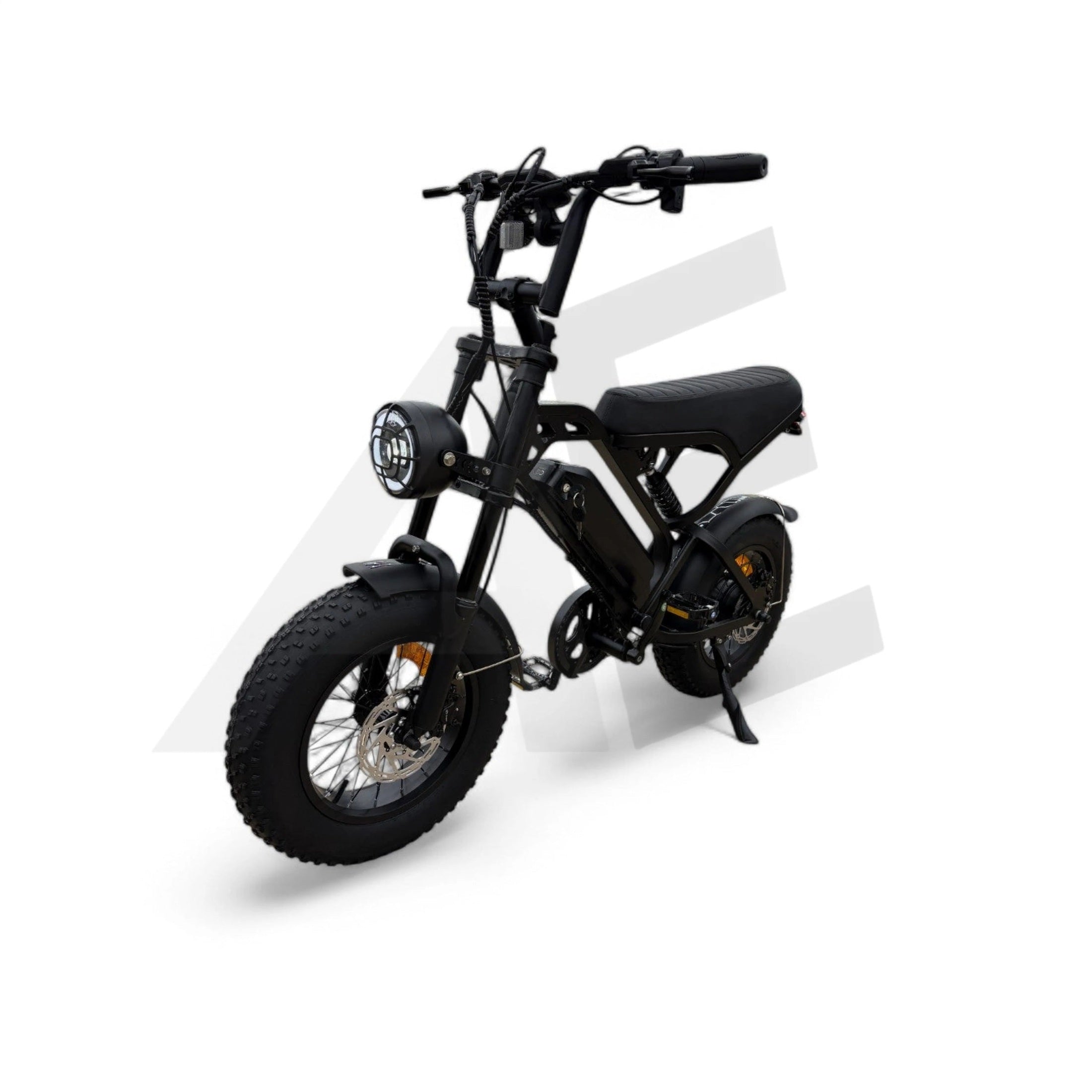 QmWheel V20 Mini Fatbike Kinderfatbike met Hydraulische Remmen - Zwart - AE-trading
