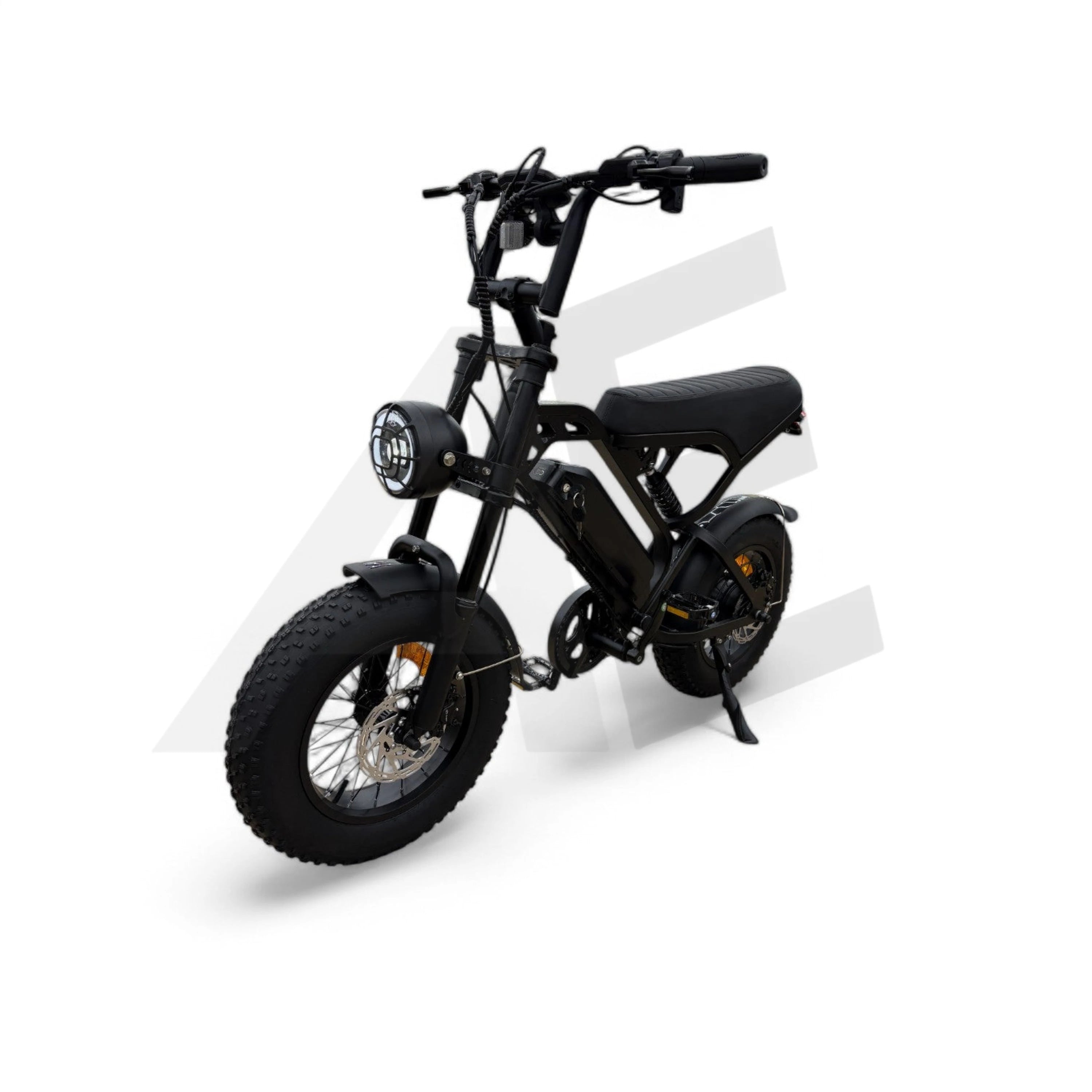 QmWheel V20 Mini Fatbike Kinderfatbike met Hydraulische Remmen - Zwart - AE-trading