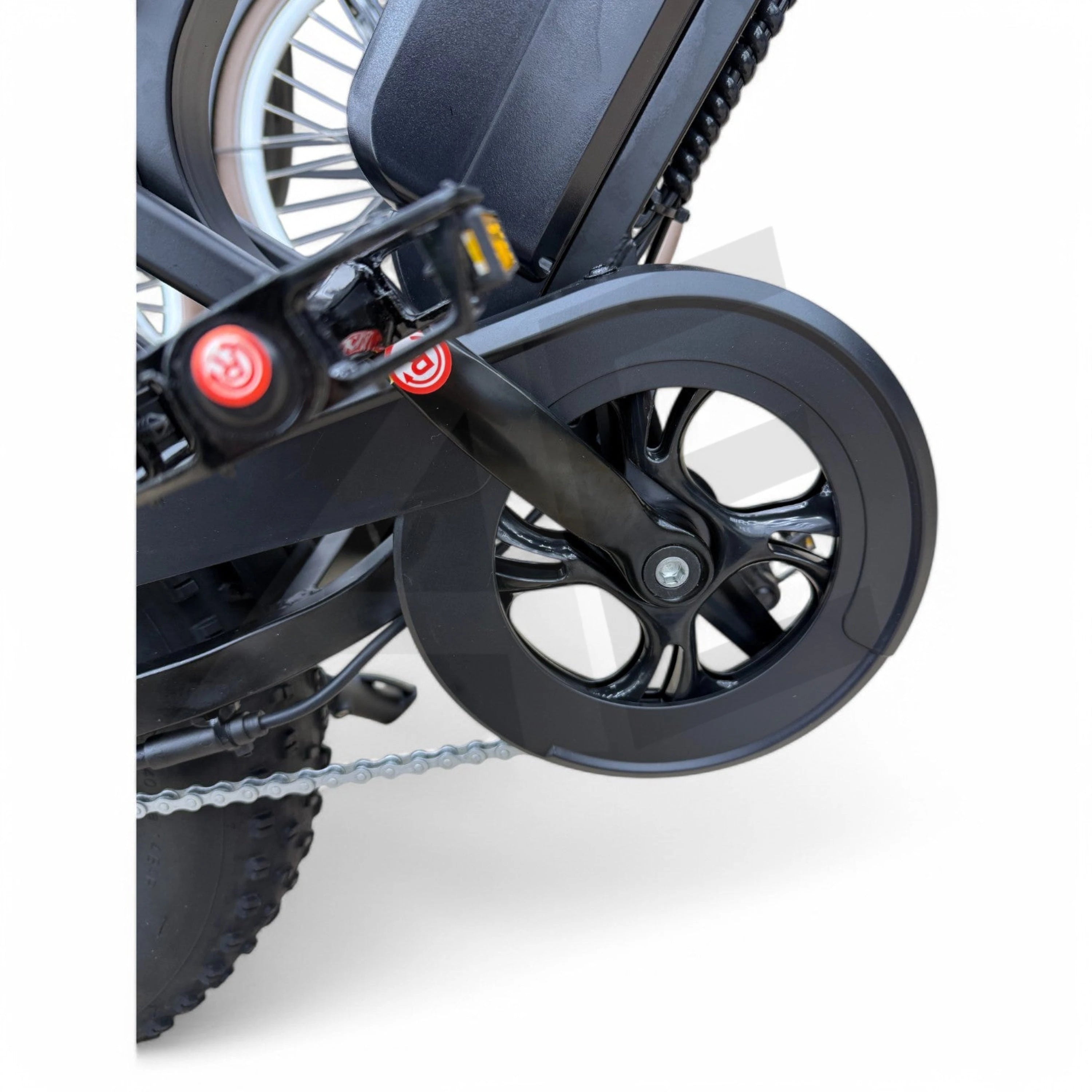 QmWheel V20 Mini Fatbike Kinderfatbike met Hydraulische Remmen - Zwart - AE-trading