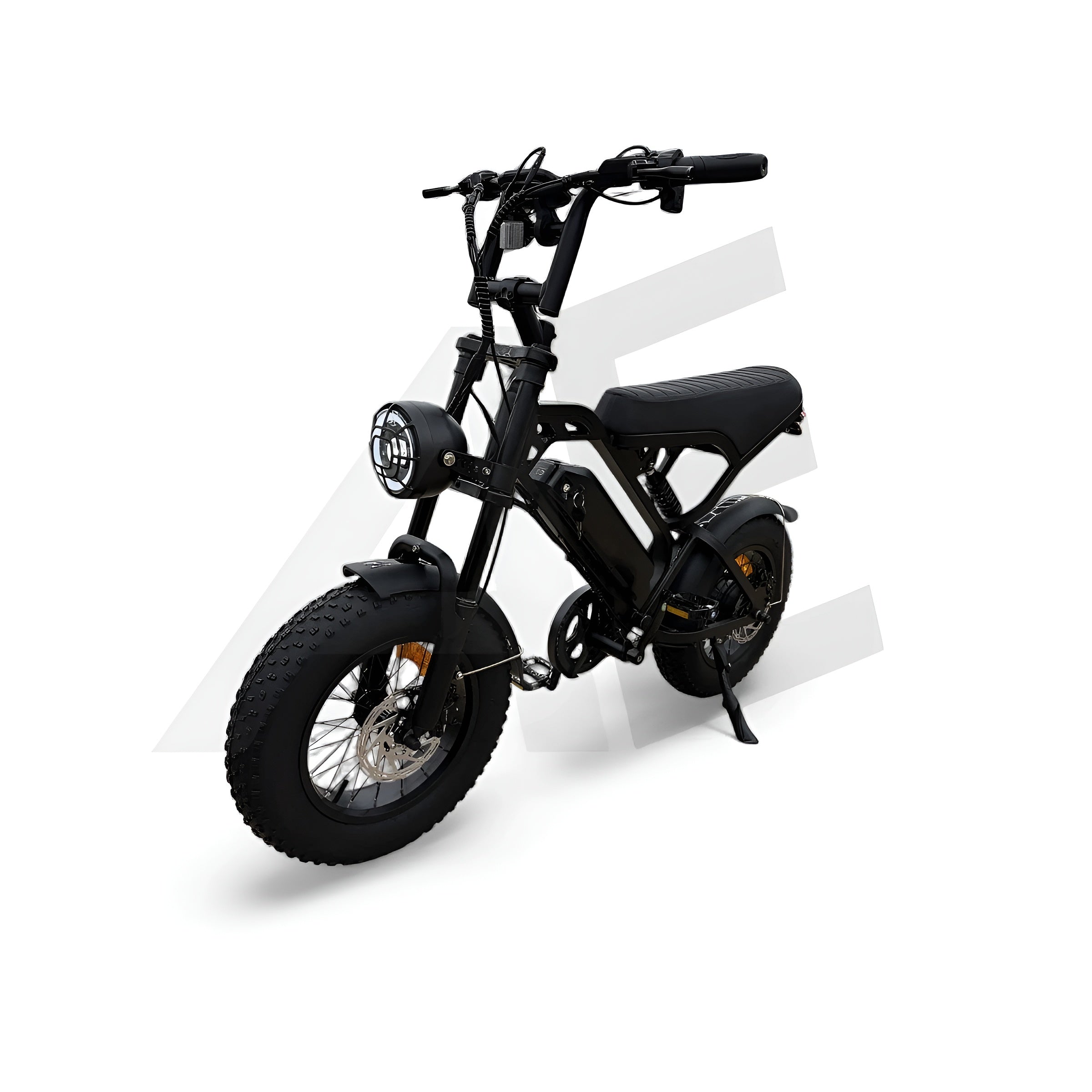 QmWheel V20 Mini Fatbike Kinderfatbike met Hydraulische Remmen - Zwart - AE-trading