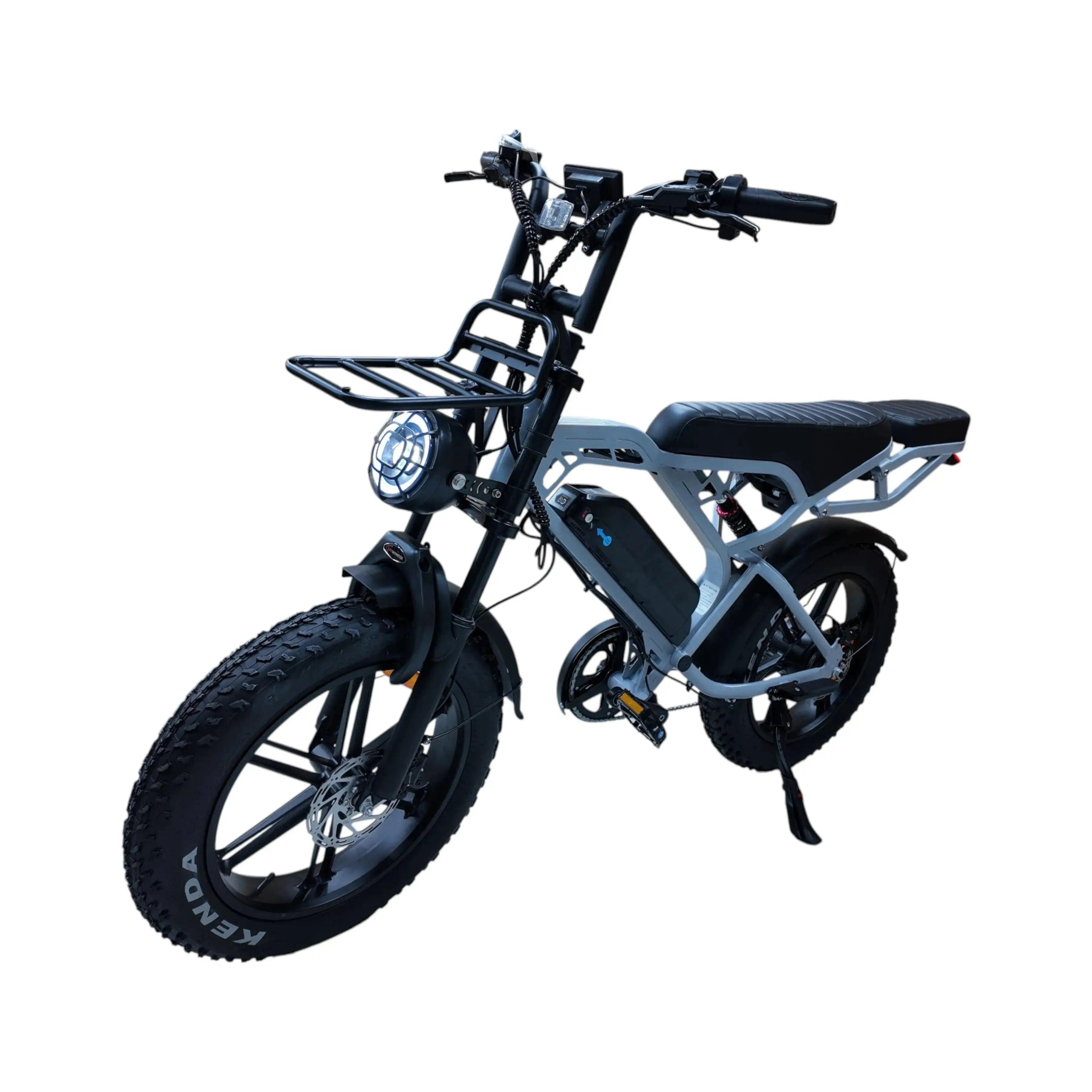 QmWheel V20 Pro Fatbike – Lichtgrijs – Inclusief Accessoiresset - AE-trading