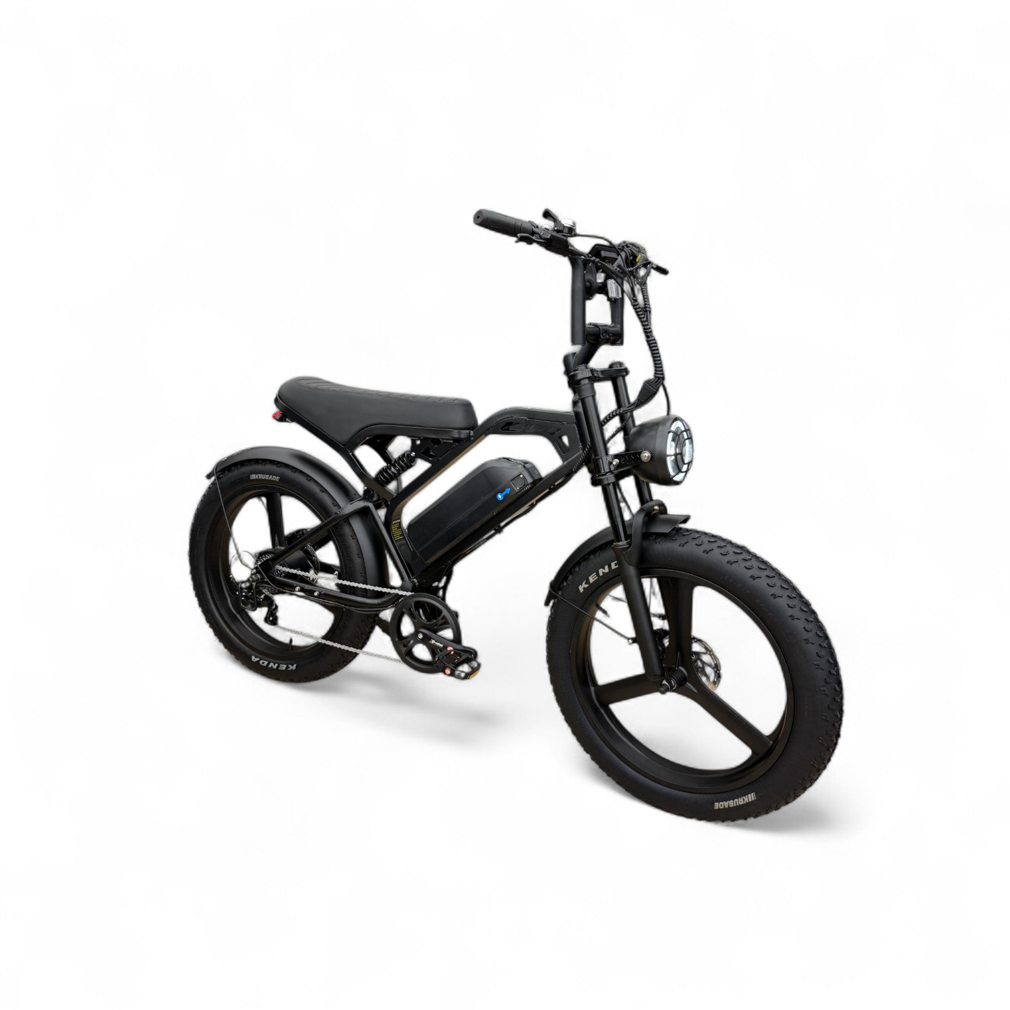 QmWheel V20 Pro Max 24inch Fatbike – Zwart – 250W – Hydraulische Remmen - AE-trading