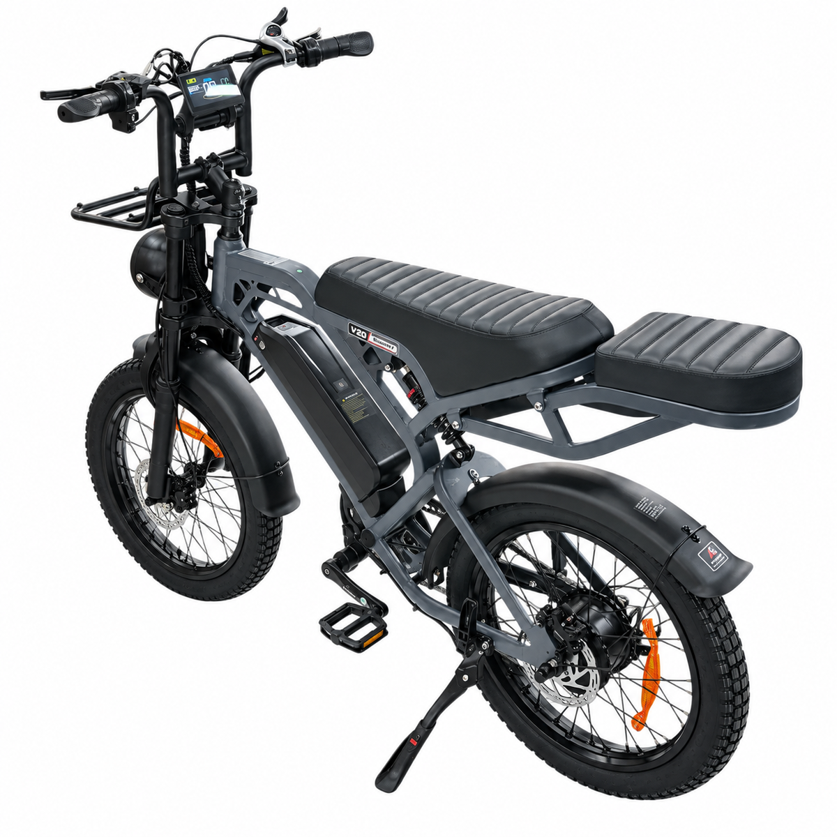 QmWheel V20 Pro Skinnybike – Donkergrijs – Inclusief Accessoiresset - AE-trading