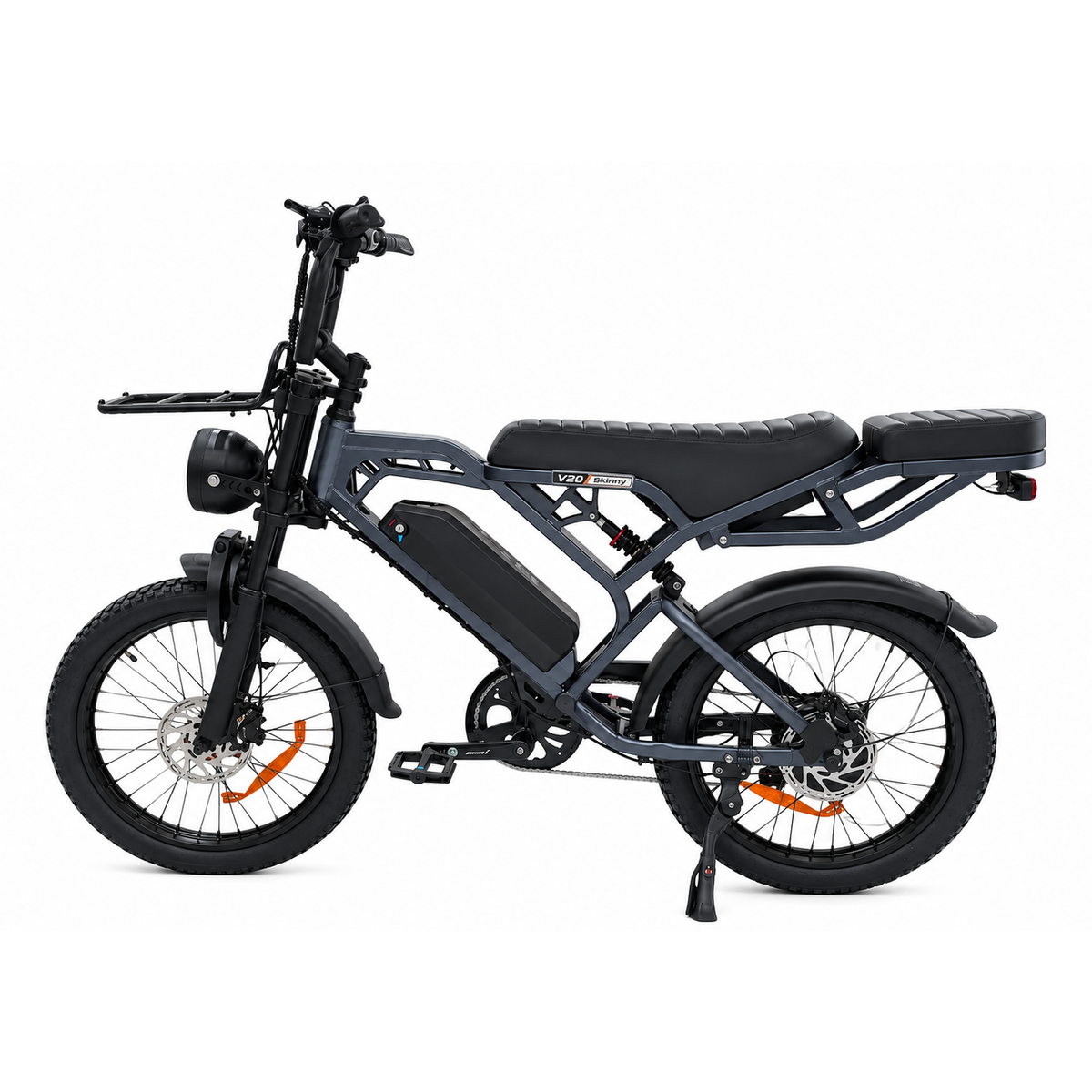 QmWheel V20 Pro Skinnybike – Donkergrijs – Inclusief Accessoiresset - AE-trading