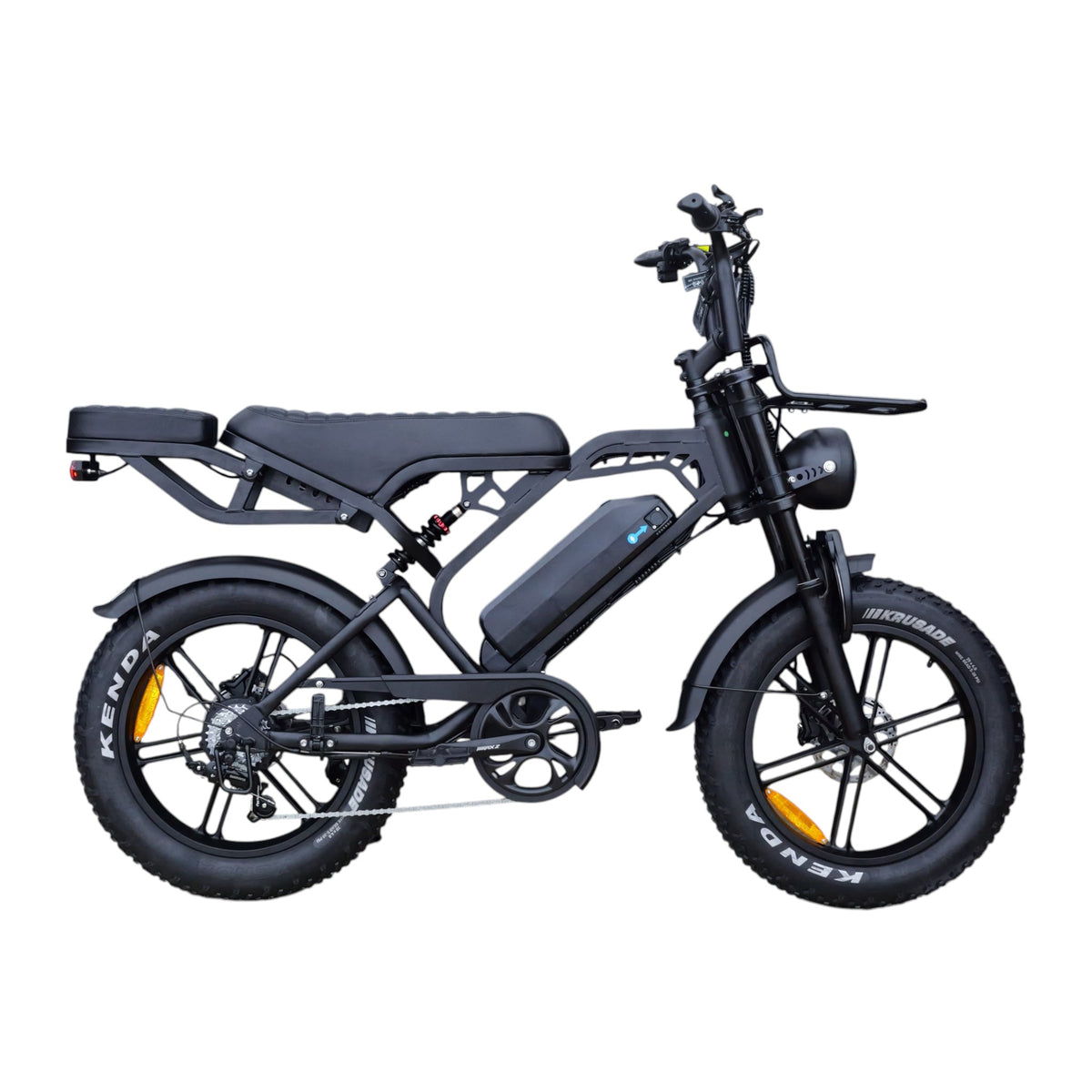QmWheel V20 Pro fatbike — Zwart, incl. accessoireset - AE-trading