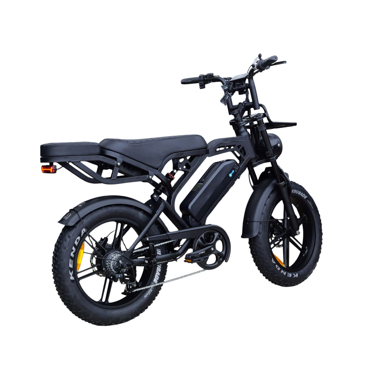 QmWheel V20 Pro fatbike — Zwart, incl. accessoireset - AE-trading