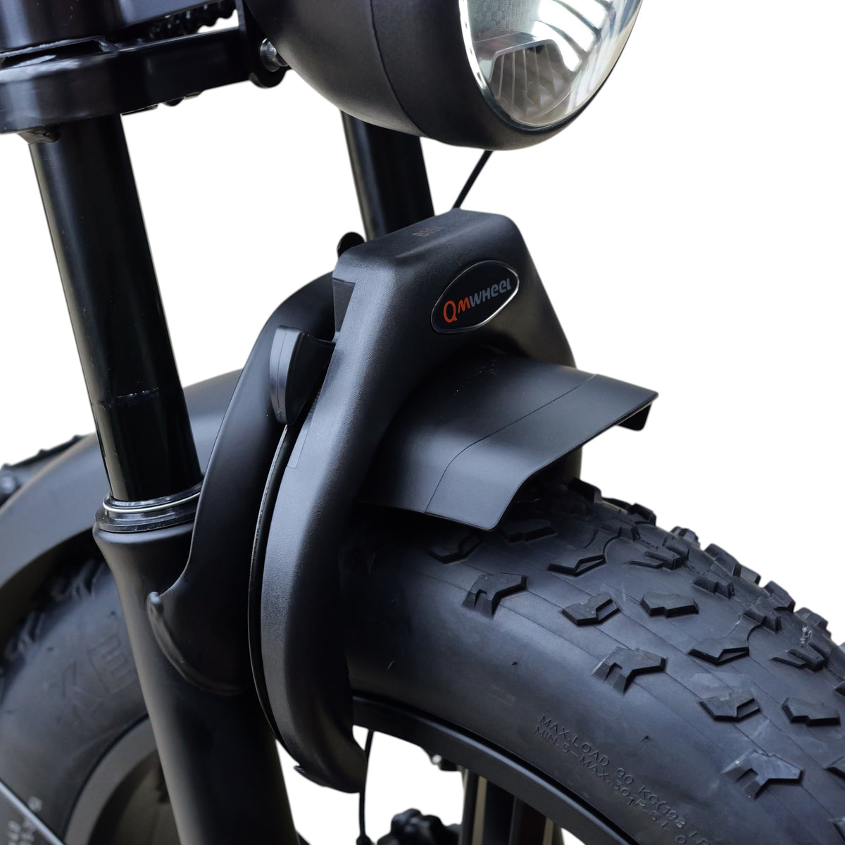 QmWheel V20 Pro fatbike — Zwart, incl. accessoireset - AE-trading