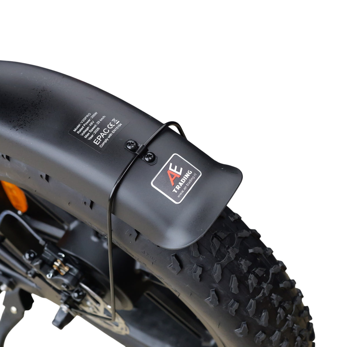 QmWheel V20 Pro fatbike — Zwart, incl. accessoireset - AE-trading