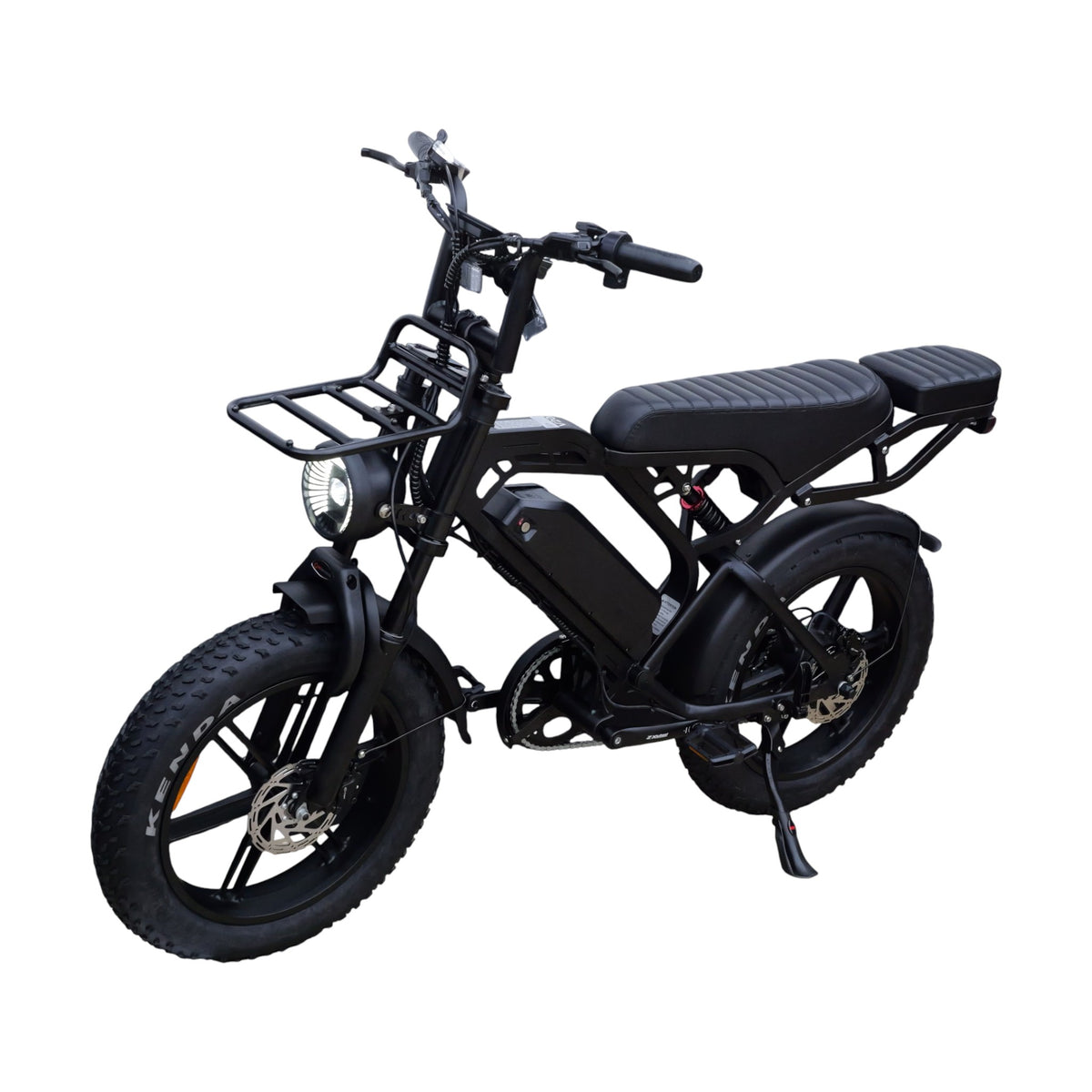 QmWheel V20 Pro fatbike — Zwart, incl. accessoireset - AE-trading