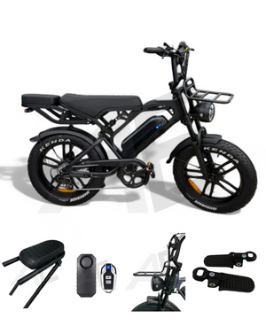 V20 Pro Fatbike QmWheel Zwart 2025 met Hydraulische remmen - AE-trading